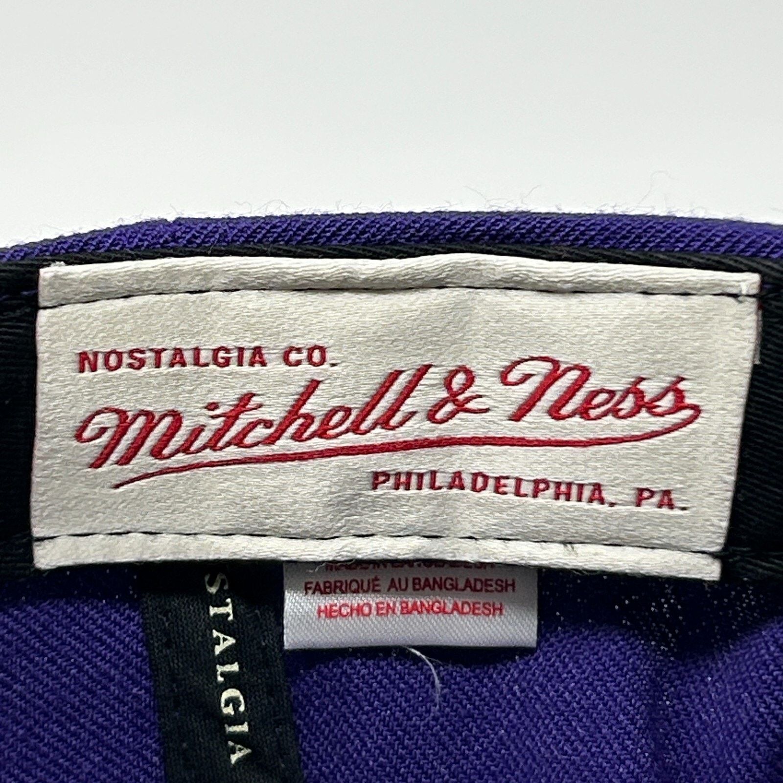 Mitchell & Ness Los Angeles Lakers Hat Baseball Cap Mitchell & Ness Purple Size ONE SIZE - 8 Thumbnail