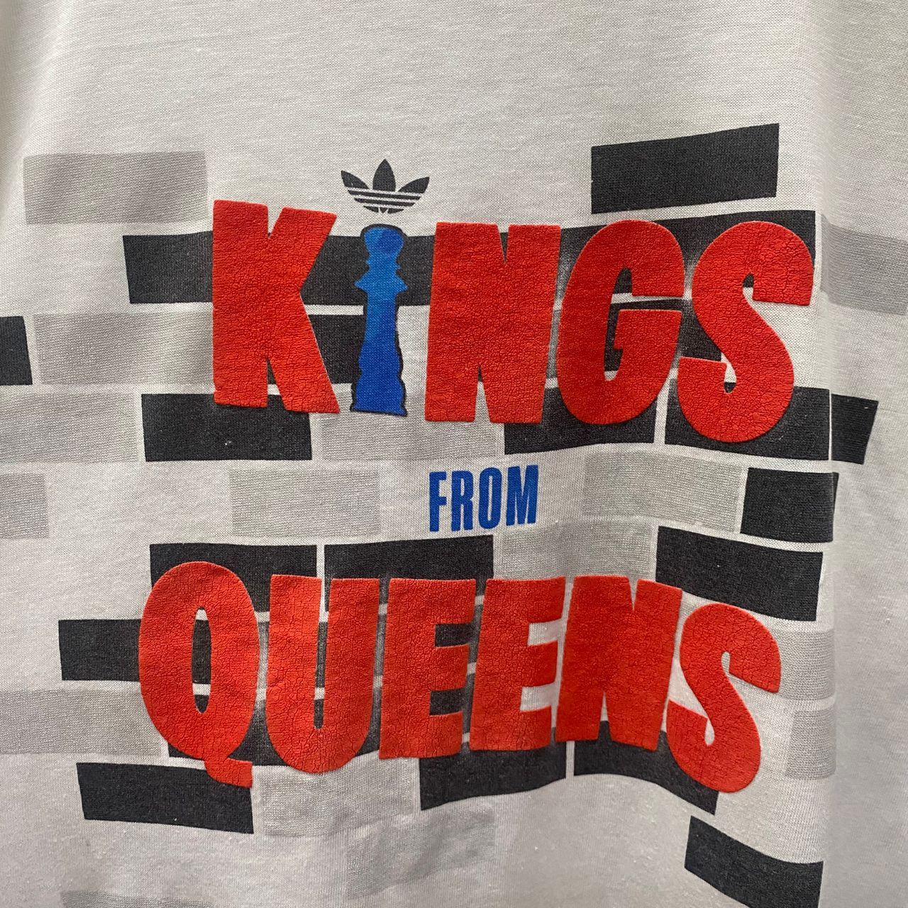 Adidas 💥Rare💥Vintage 80s Adidas X Run DMC King From Queen Size US L / EU 52-54 / 3 - 3 Thumbnail