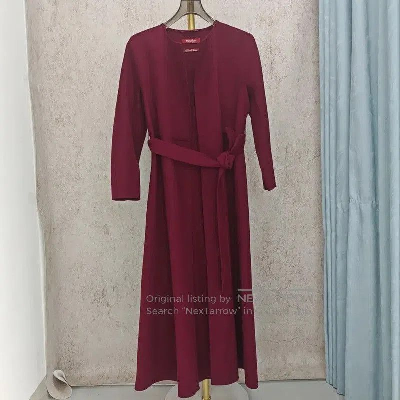 Max Mara MaxMara Wool Long Coat in Rose Red . Size M / US 6-8 / IT 42-44 - 1 Thumbnail