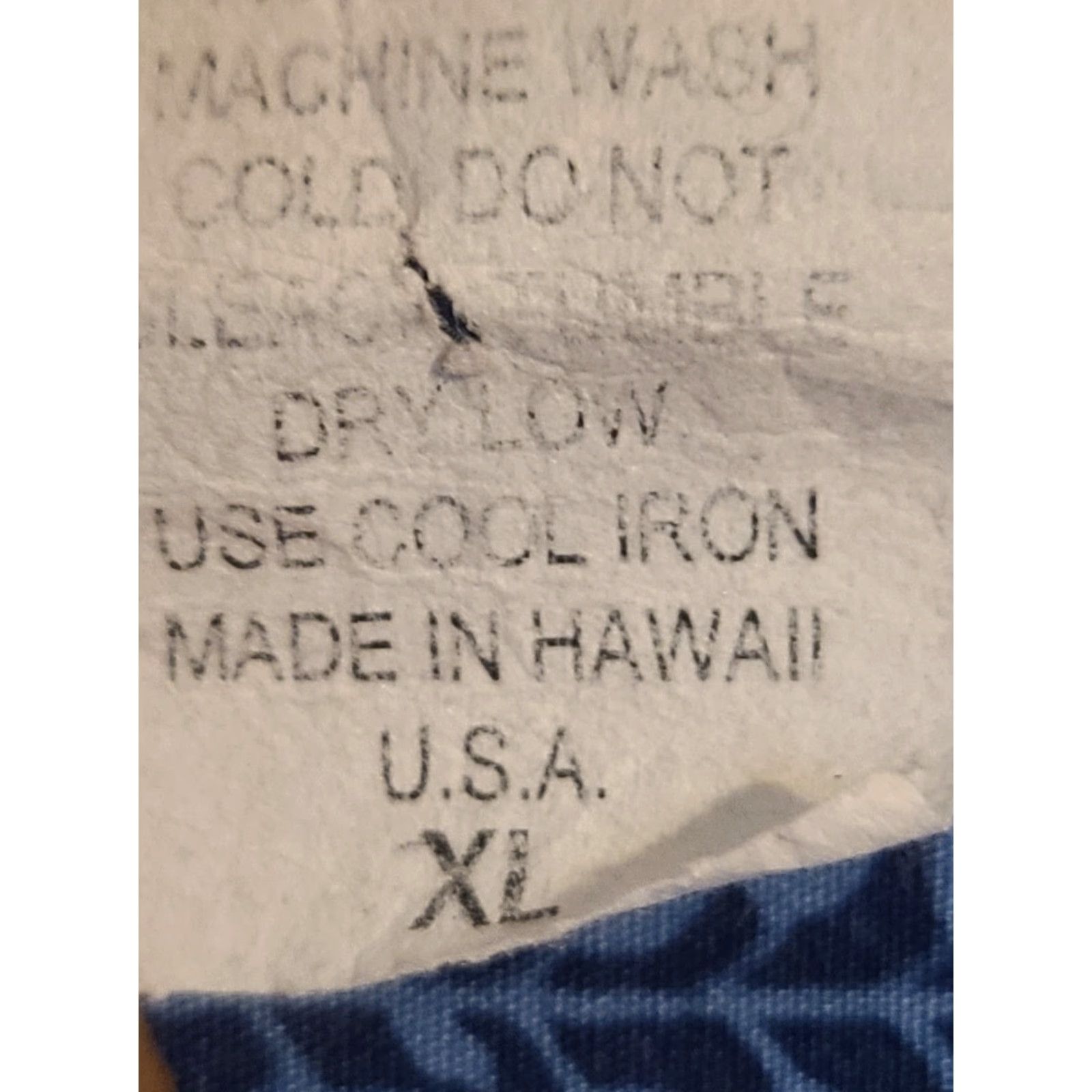 Vintage VINTAGE Pacific Legend Apparel, Inc. Hawaiian Palm Tree Button-Up Shirt SS Blue White Mens XL Size US XL / EU 56 / 4 - 4 Thumbnail