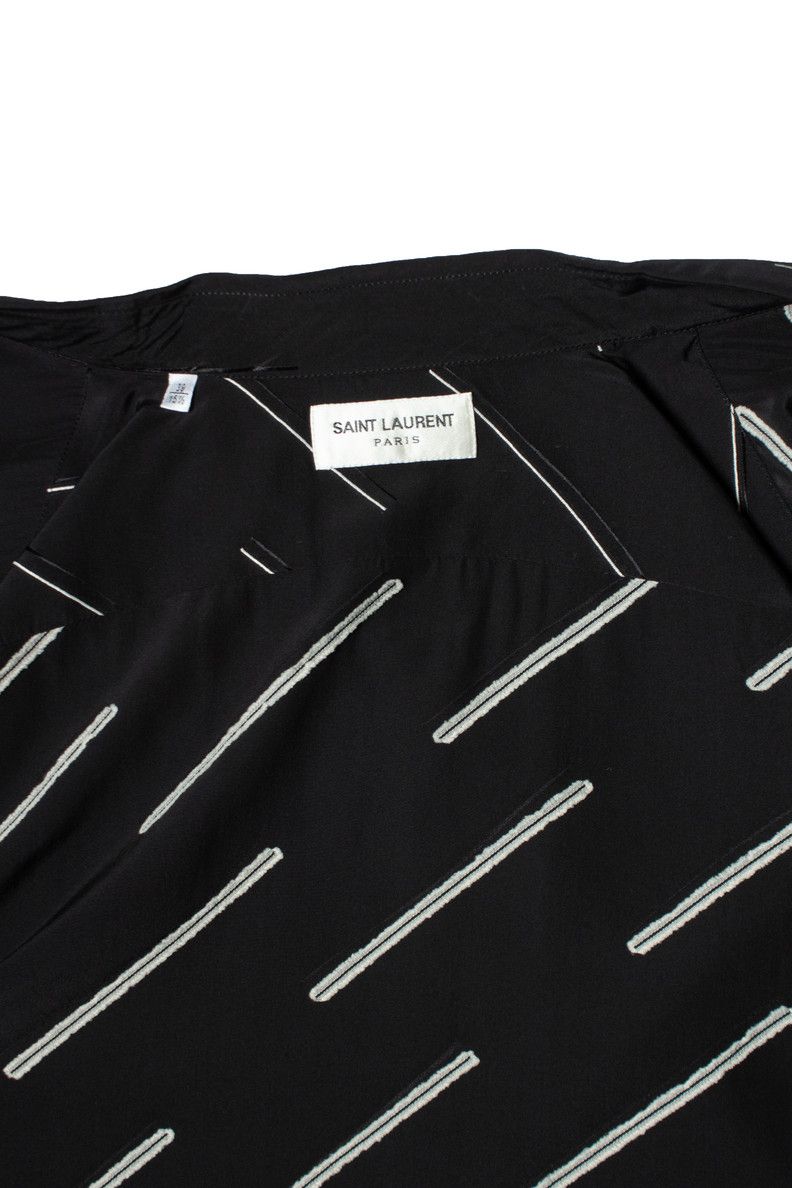 Saint Laurent Paris Saint Laurent, Black shirt with diagonal stripes Size US S / EU 44-46 / 1 - 5 Thumbnail