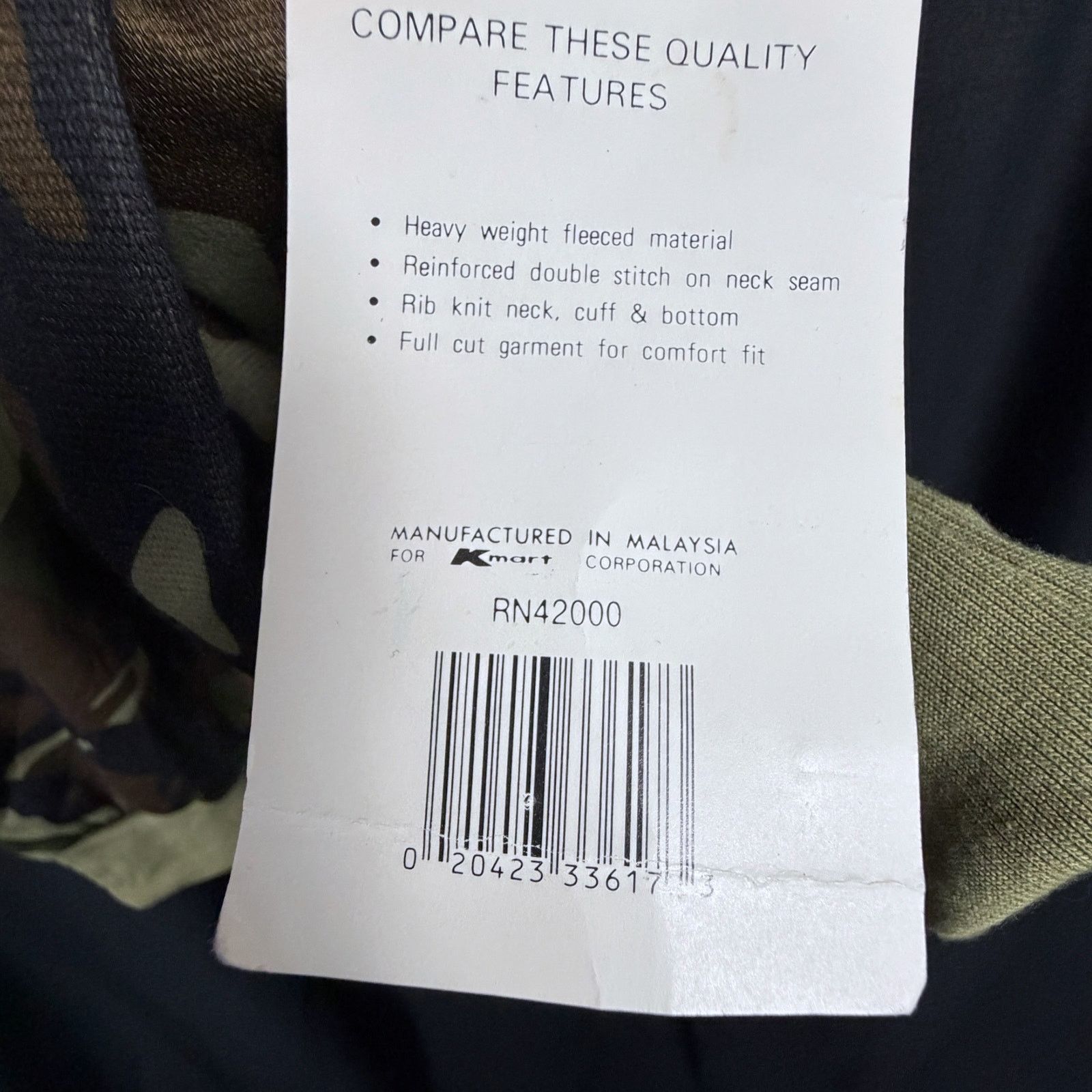 Other Vintage 90s Duck Bay Men's XL Dark Green Camo Crewneck NWT Size US XL / EU 56 / 4 - 5 Thumbnail