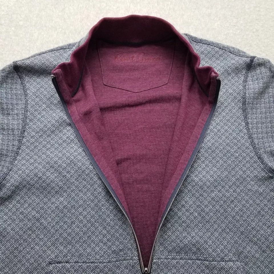 Robert Graham Robert Graham Jacket Mens Large Full Zip Reversible Cotton Size US L / EU 52-54 / 3 - 3 Thumbnail