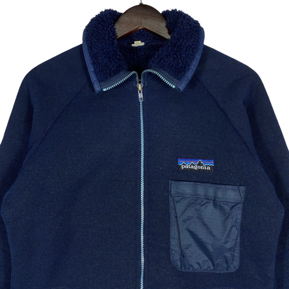 Patagonia × Vintage Vintage 70s Patagonia Deep Pile Full Zip Fleece Sweater Size US M / EU 48-50 / 2 - 5 Thumbnail