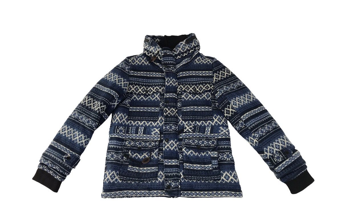 Japanese Brand Power To The People Culture Mix Navajo Padded Jacket Aztec Size M / US 6-8 / IT 42-44 - 1 Thumbnail