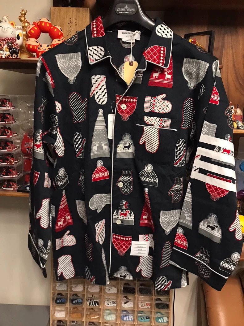 Thom Browne Thom Browne Christmas Print Shirt - dmc Size US M / EU 48-50 / 2 - 1 Thumbnail