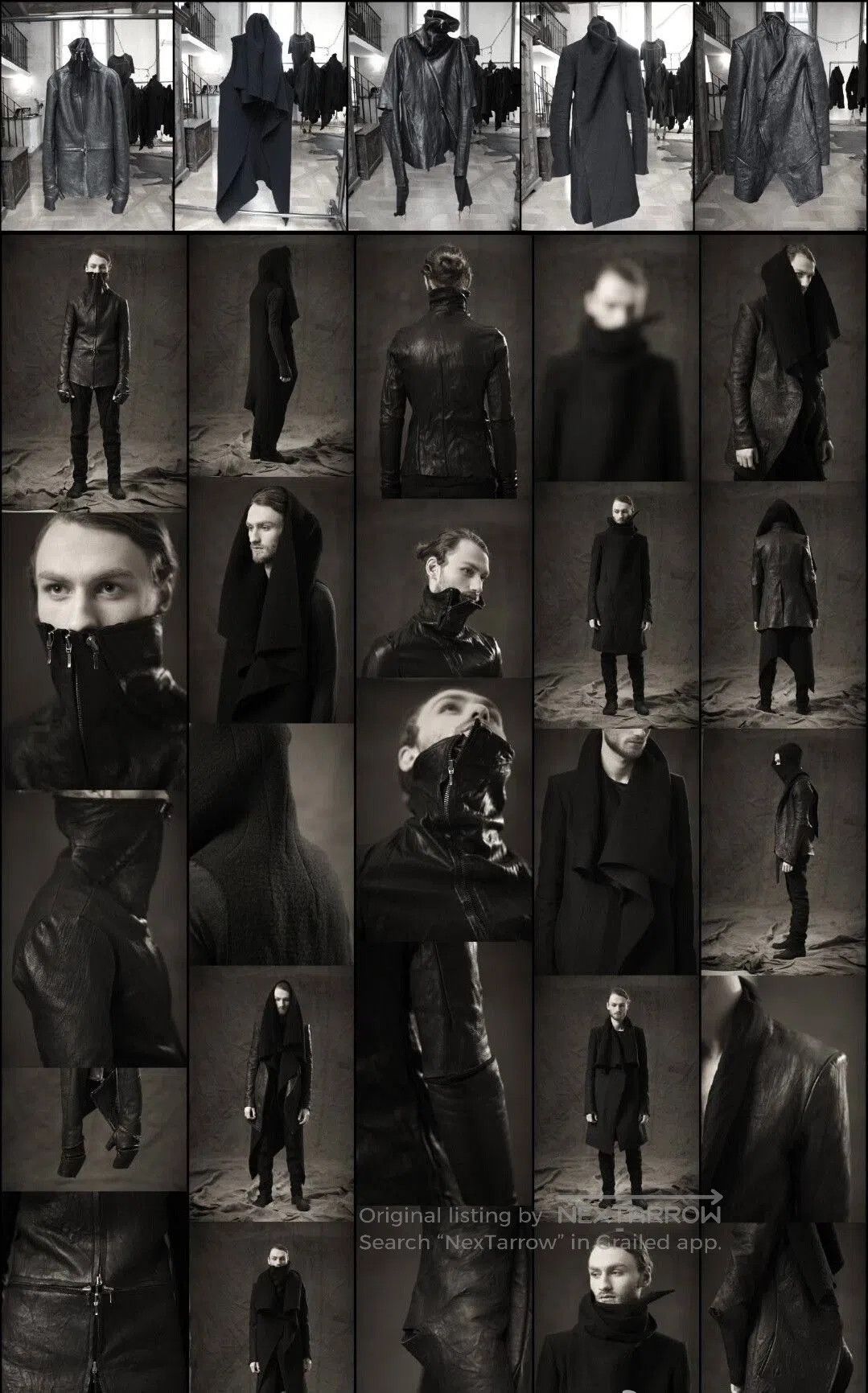Obscur Black Leather Jacket by Obscur. Size US S / EU 44-46 / 1 - 9 Thumbnail