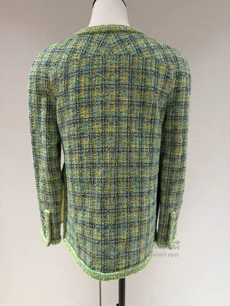 Chanel Chanel 19p avocado green green coat Size XS / US 0-2 / IT 36-38 - 2 Thumbnail
