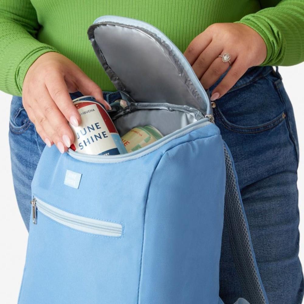 Designer JuneShine Insulated Cooler Backpack in Blue NEW Size ONE SIZE - 4 Thumbnail