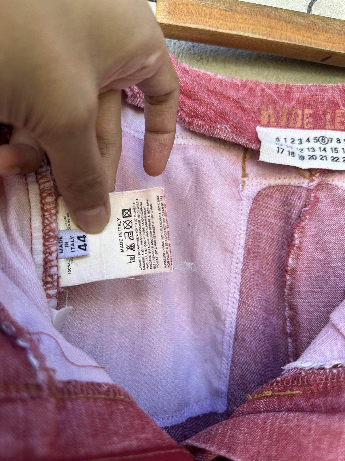 Maison Margiela Archive Martin Margiela 90s/00s Vintage Wide Leg Retro Jeans Size US 32 / EU 48 - 7 Thumbnail