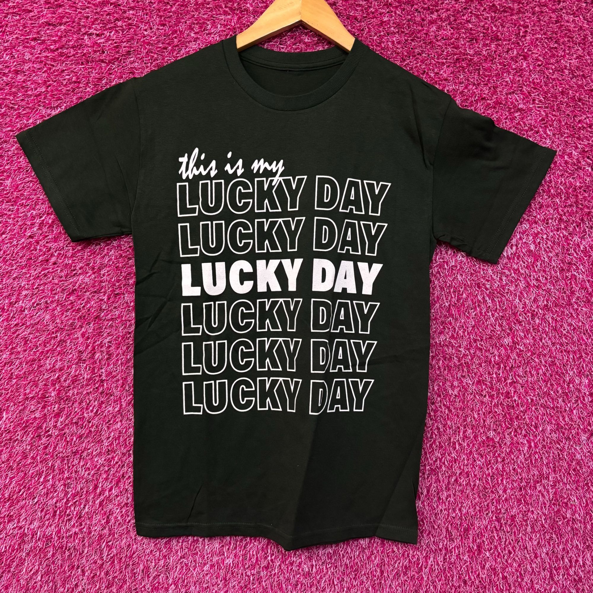 Other This Is My Lucky Day Graphic Design T-Shirt Small Size US S / EU 44-46 / 1 - 1 Thumbnail