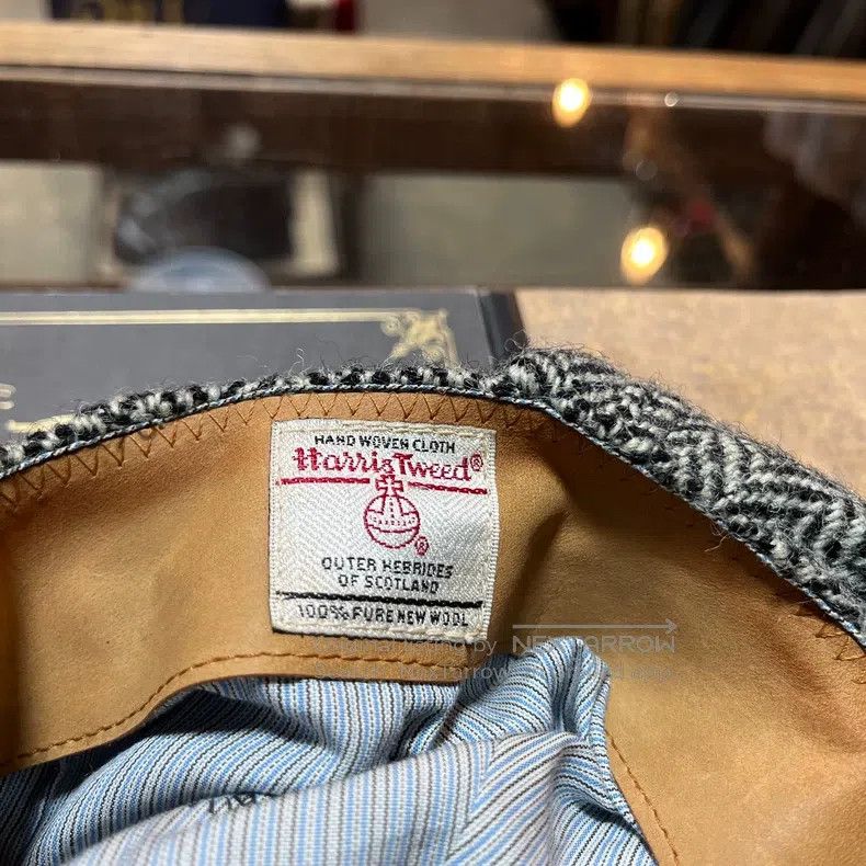 RRL Ralph Lauren RRL Ralph Lauren Harris Tweed wool octagonal hat, newsboy Size ONE SIZE - 9 Thumbnail
