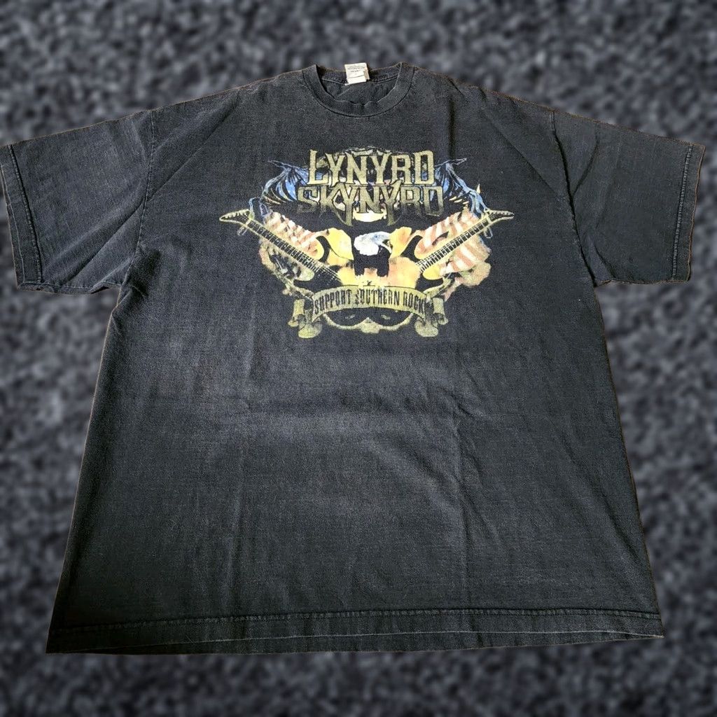 Etro VINTAGE Winterland Shirt Mens 3XL Black 2000s 2009 Lynyrd Skynyrd Band Tee Short Sleeve Crew Neck 3XLT Size US XXL / EU 58 / 5 - 1 Thumbnail