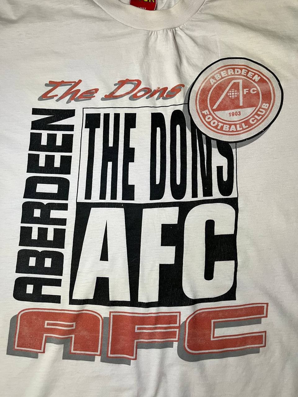 Vintage Aberdeen FC Scotland rare vintage soccer jersey tee Size US XL / EU 56 / 4 - 4 Thumbnail