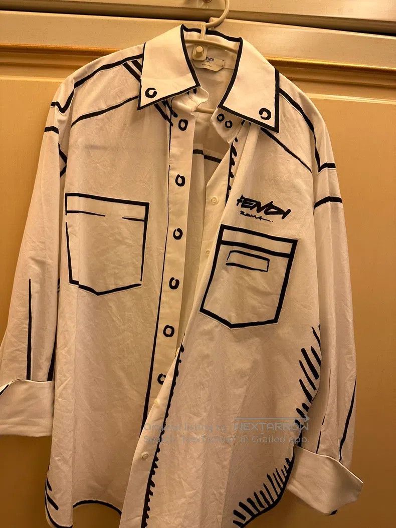 Fendi Fendi Sky series black and white shirt Size XS / US 0-2 / IT 36-38 - 1 Thumbnail