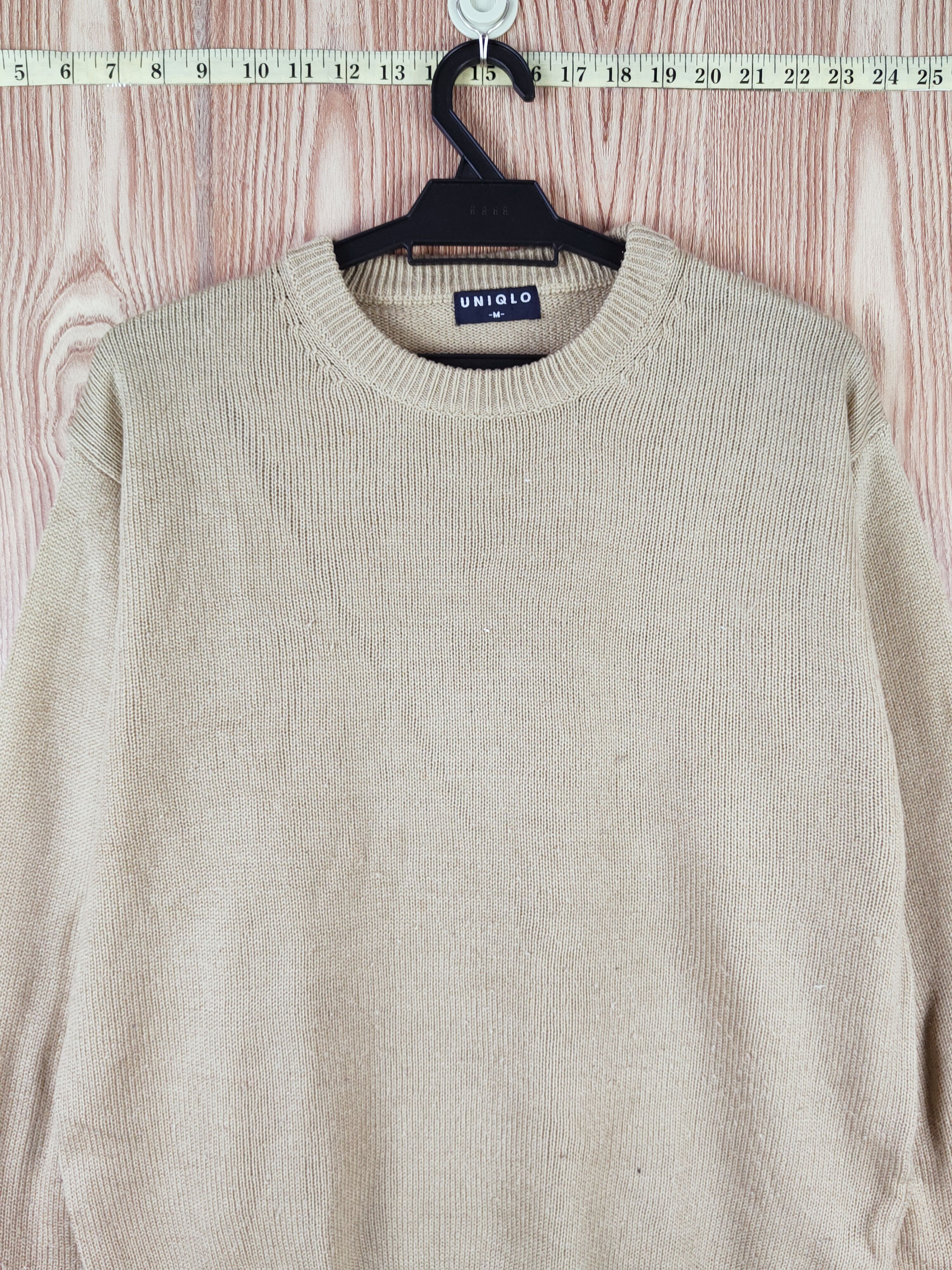 Uniqlo × Vintage Vintage 💥 Uniqlo Beige Knitwear Sweatshirts Size US M / EU 48-50 / 2 - 2 Thumbnail