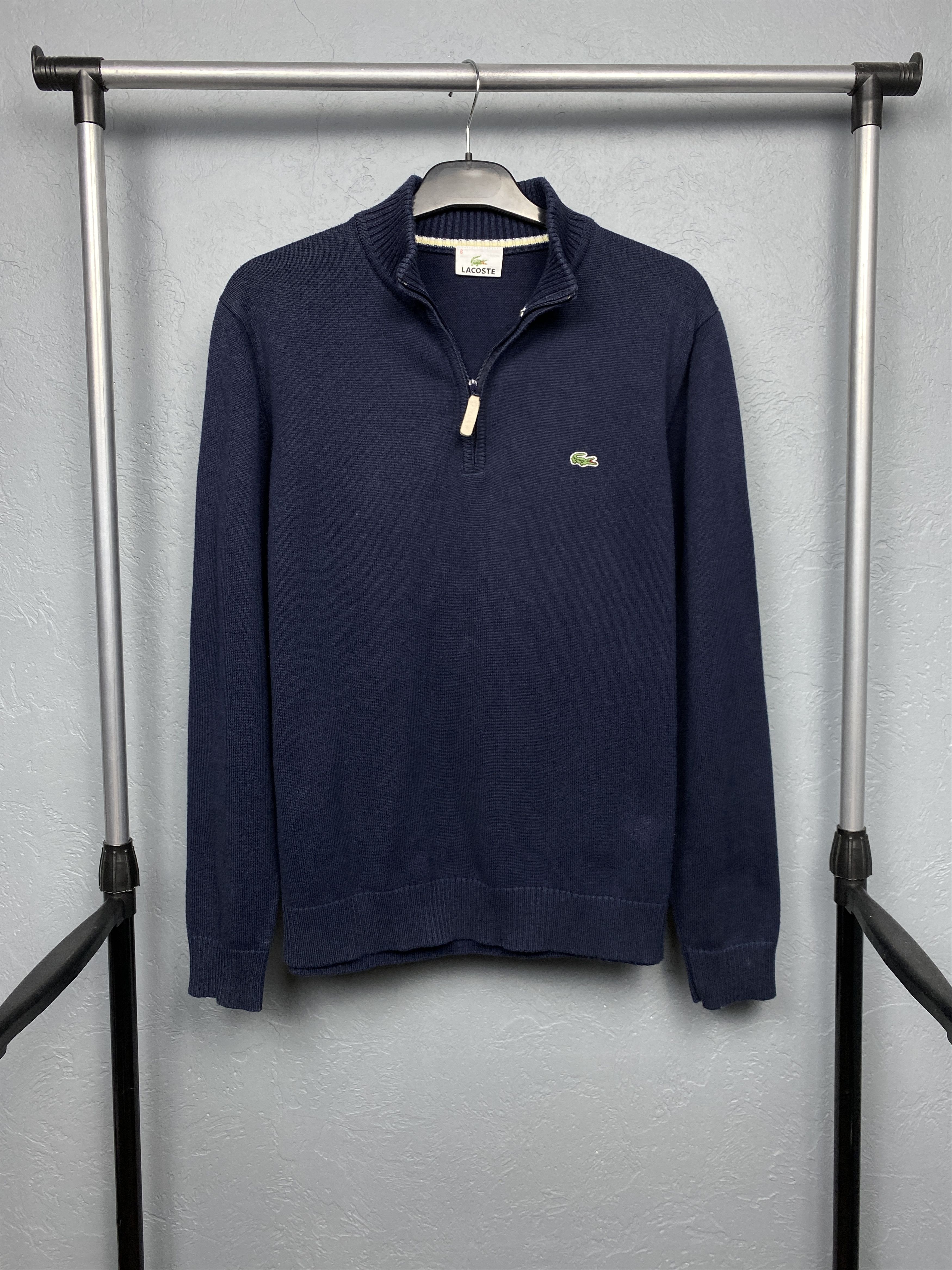 Lacoste Lacoste Vintage Mens 1\4 Zip Knit Sweater Size US L / EU 52-54 / 3 - 1 Thumbnail