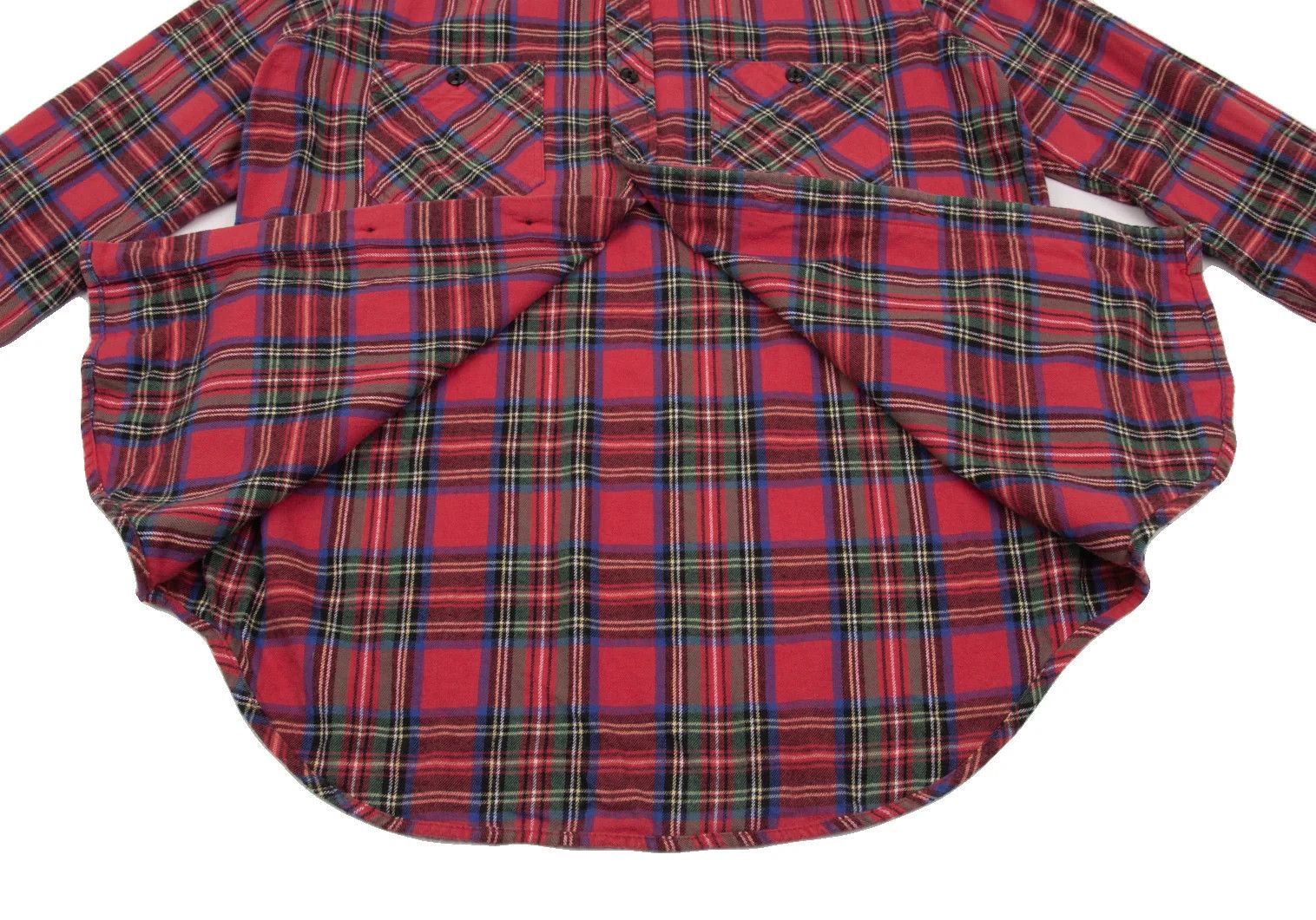 Engineered Garments Tartan Check Flannel Shirt in Red and Blue, Size L Size US L / EU 52-54 / 3 - 10 Thumbnail