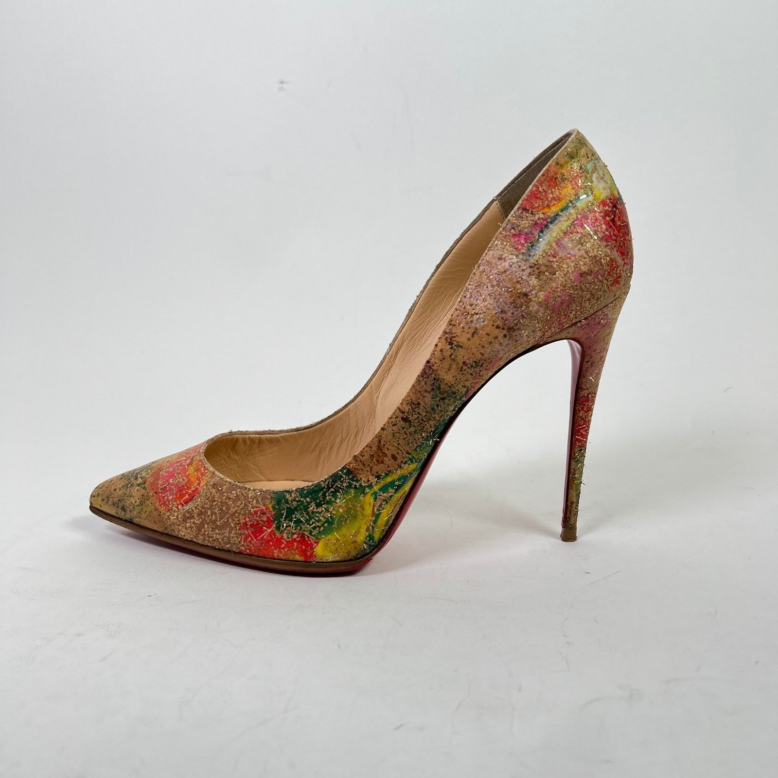 Christian Louboutin Christian Louboutin Blooming Cork Pigalle Follies 100 Heels Size US 8 / IT 38 - 3 Thumbnail