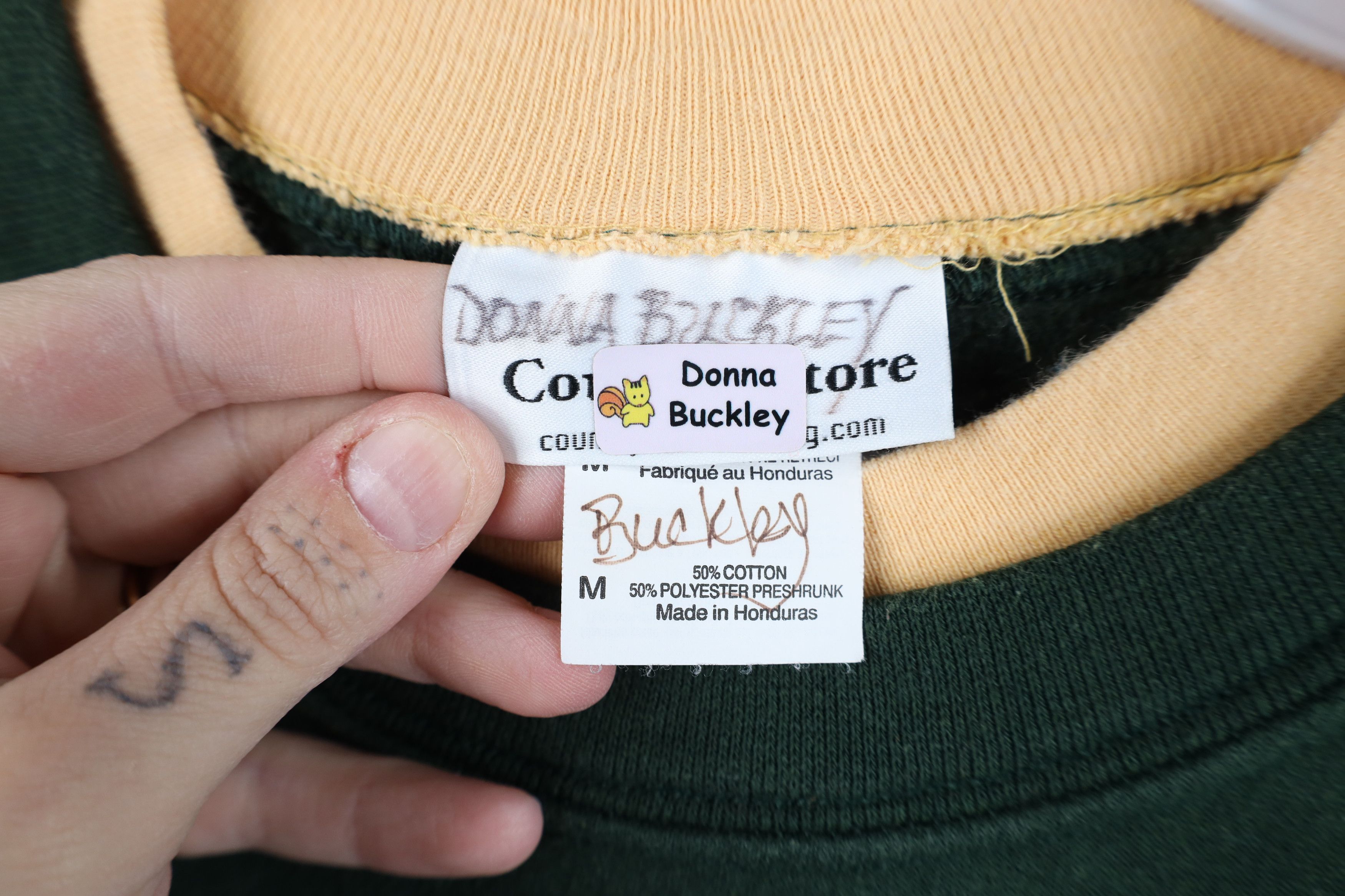 Vintage Vintage 90s Streetwear Nature Owl Crewneck Sweatshirt Green Size M / US 6-8 / IT 42-44 - 5 Thumbnail