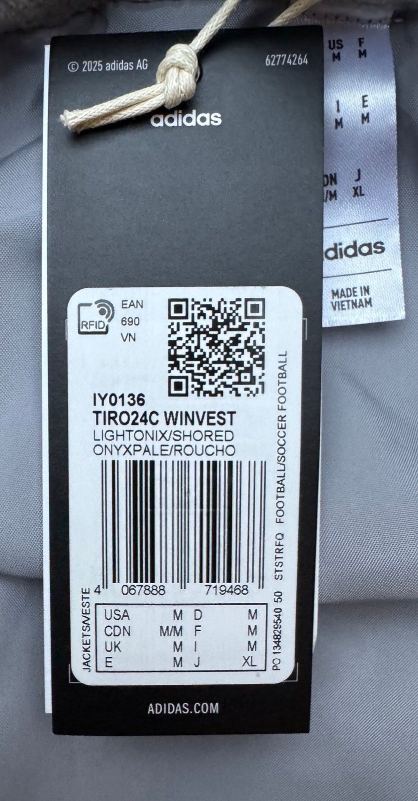 Adidas Vest Adidas. Size US M / EU 48-50 / 2 - 6 Thumbnail