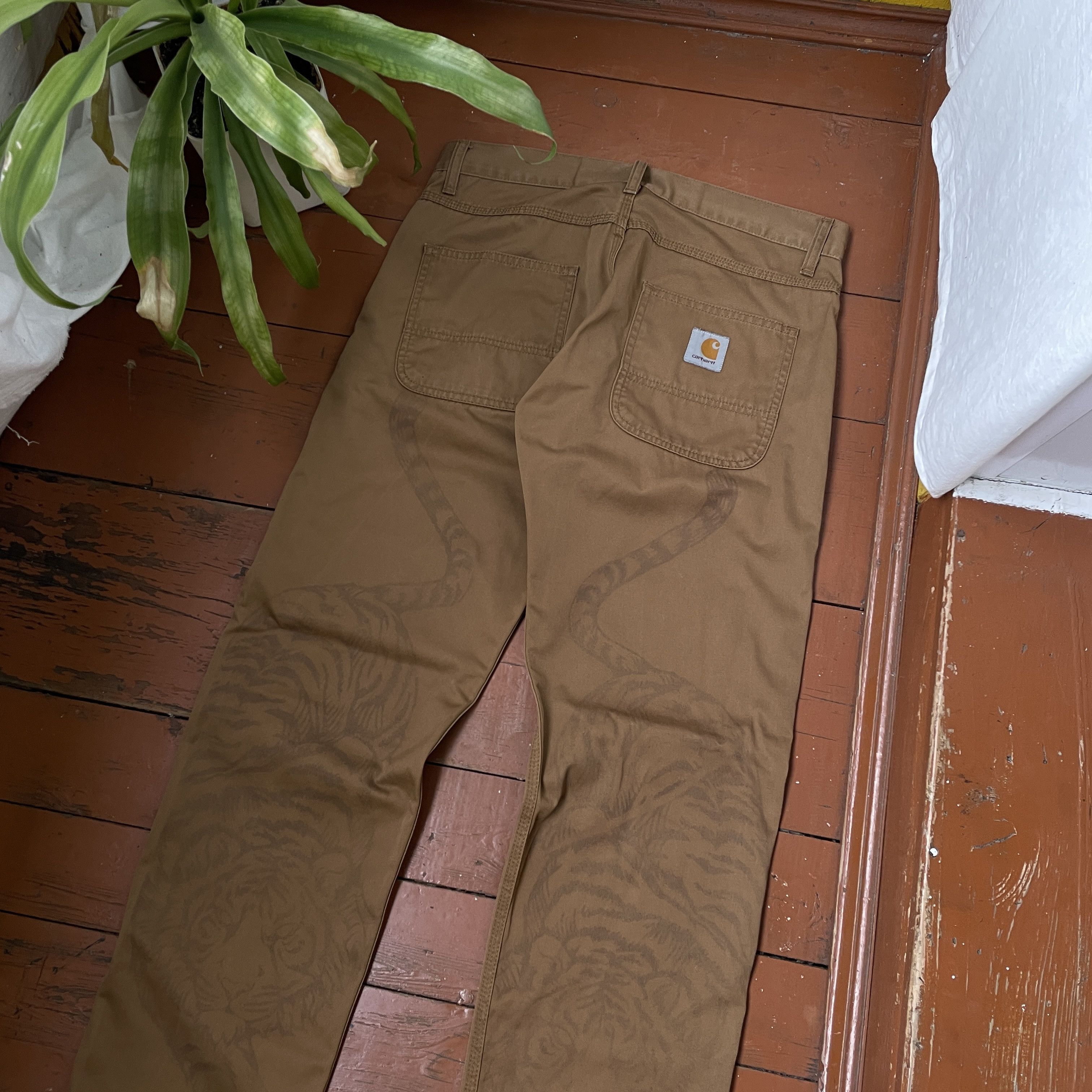 Carhartt Carhartt Custom Pants Tiger Animal y2k opium faded Size US 32 / EU 48 - 6 Thumbnail