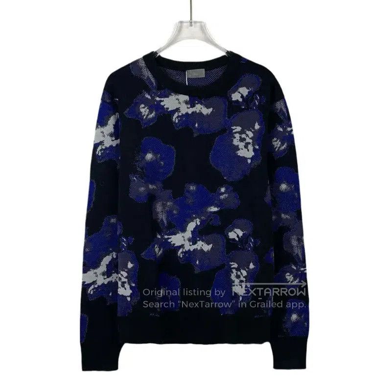 Dior Dior Blue Floral Men's Sweatshirt . Size US M / EU 48-50 / 2 - 1 Thumbnail
