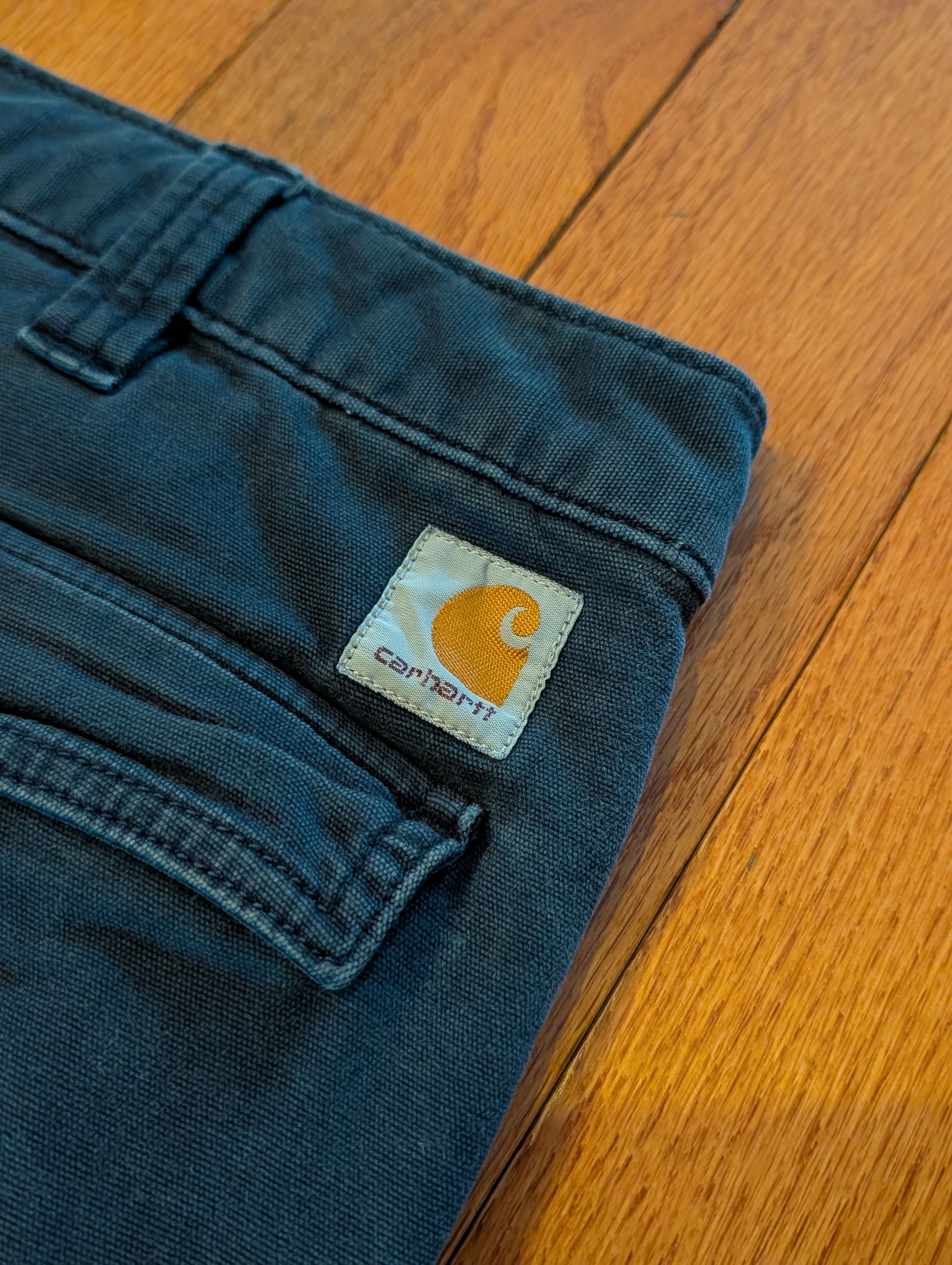 Carhartt Carhartt Relaxed Fit Cargo Pants Blue Canvas Workwear 38x34 Size US 38 / EU 54 - 2 Thumbnail