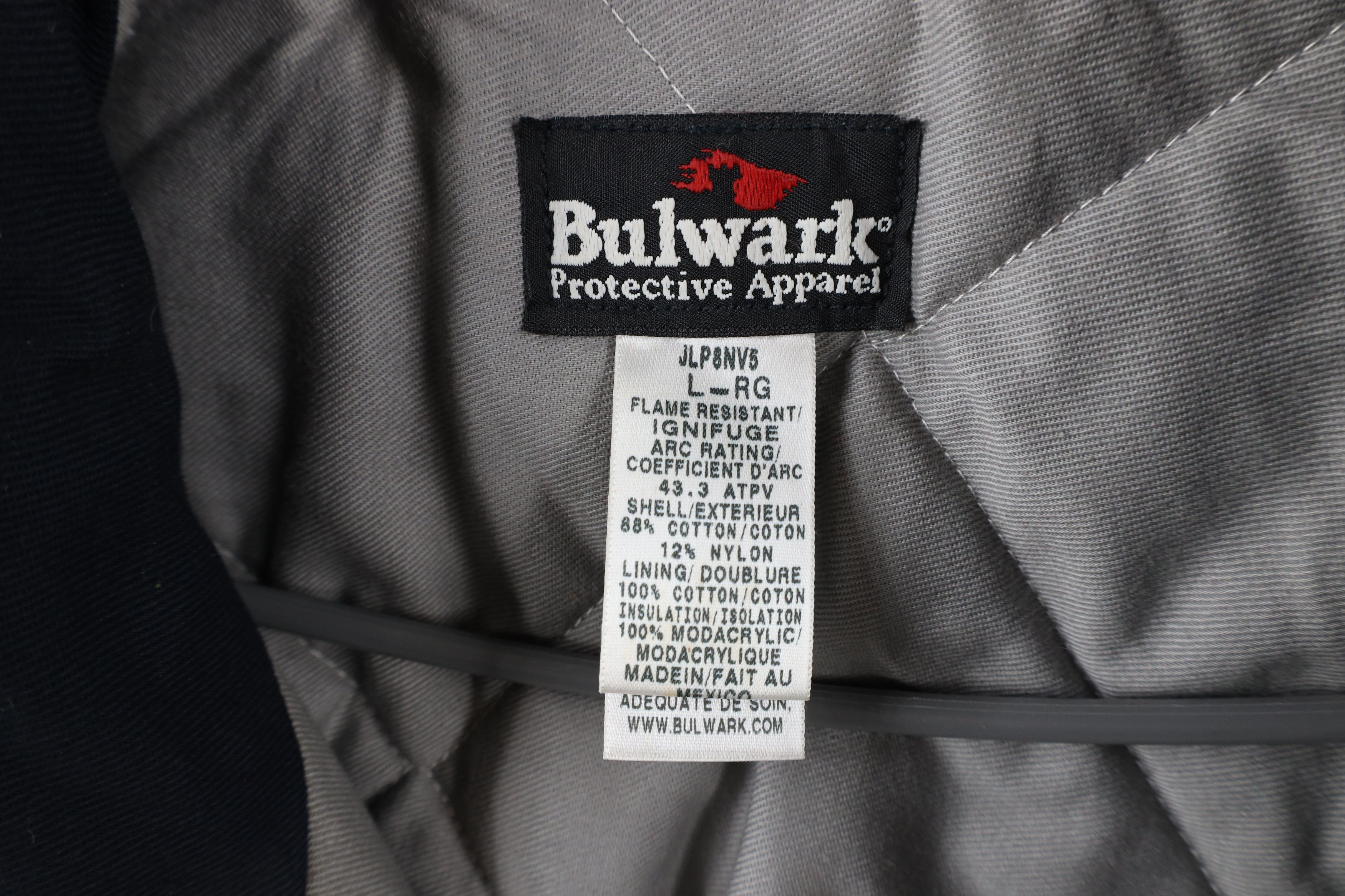Vintage Bulwark FR Flame Resistant Heavyweight Quilted Work Jacket Size US L / EU 52-54 / 3 - 10 Thumbnail