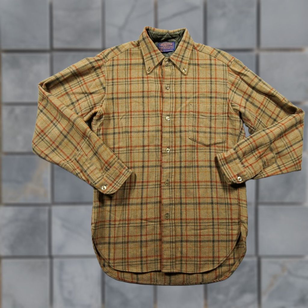 Pendleton VINTAGE Pendleton Flannel Shirt Mens XL Brown Button-Down Wool Plaid Button-Up, Collared, All Seasons, Pockets Mens Size US XL / EU 56 / 4 - 1 Thumbnail