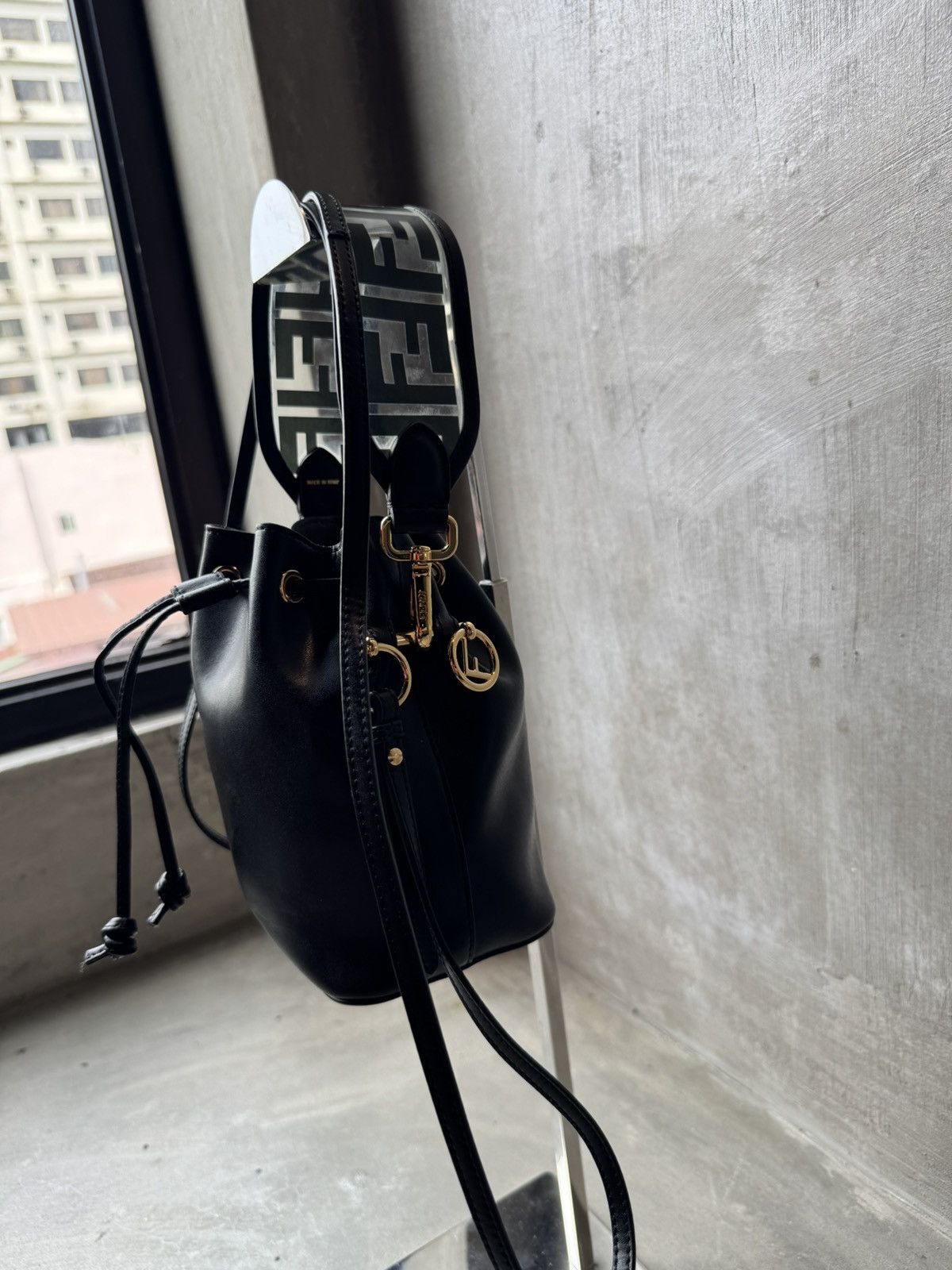 Fendi Fendi Mini Mon Tresor Leather Bucket Bag Size ONE SIZE - 3 Thumbnail