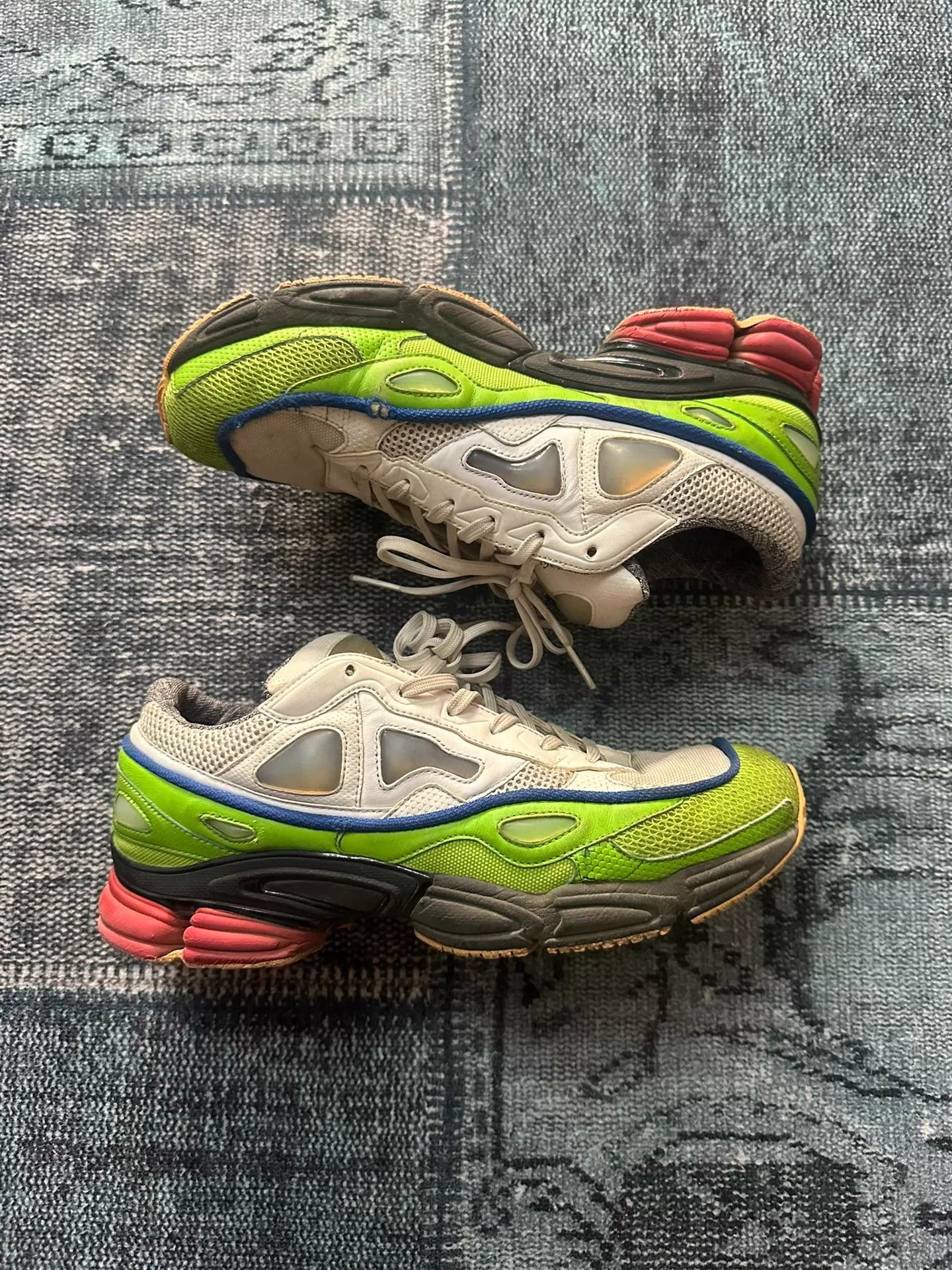 Raf Simons Raf Simons Ozweego Green Red White 42.5 Size US 9.5 / EU 42-43 - 2 Thumbnail