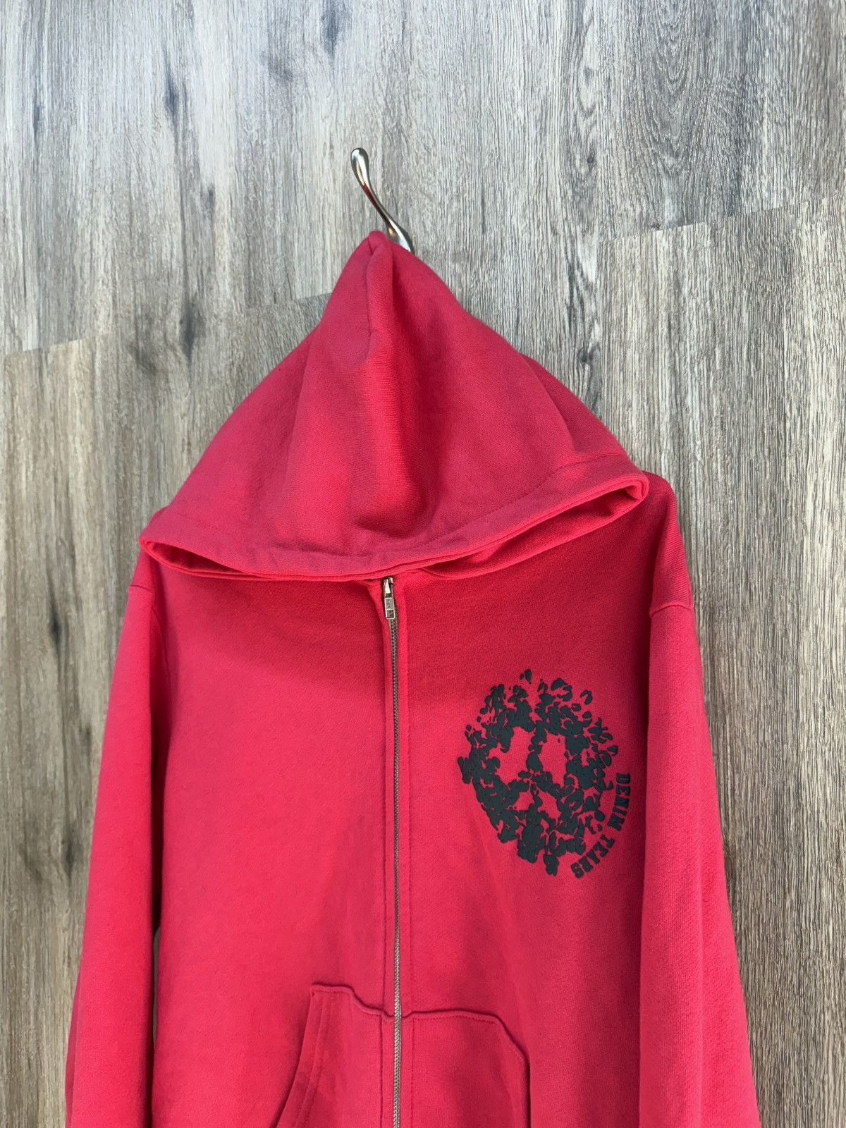 DENIM TEARS Denim Tear Zip Up Red Hoodie Size US L / EU 52-54 / 3 - 3 Thumbnail