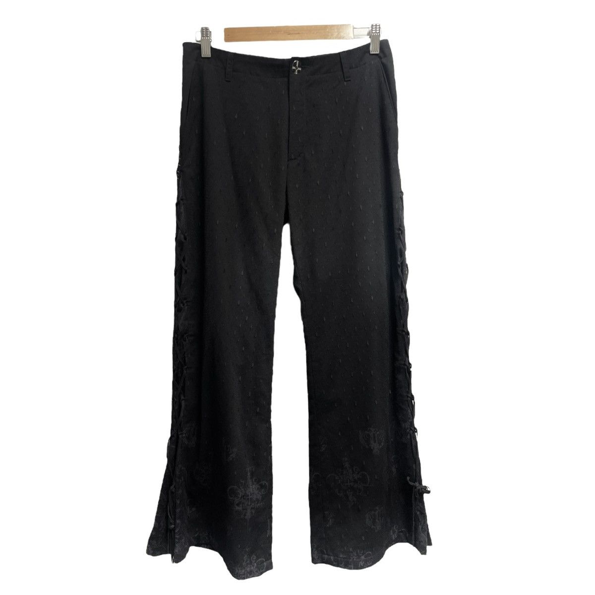 image of Vintage H.naoto Corset Lace Pants in Black, Women's (Size 30)