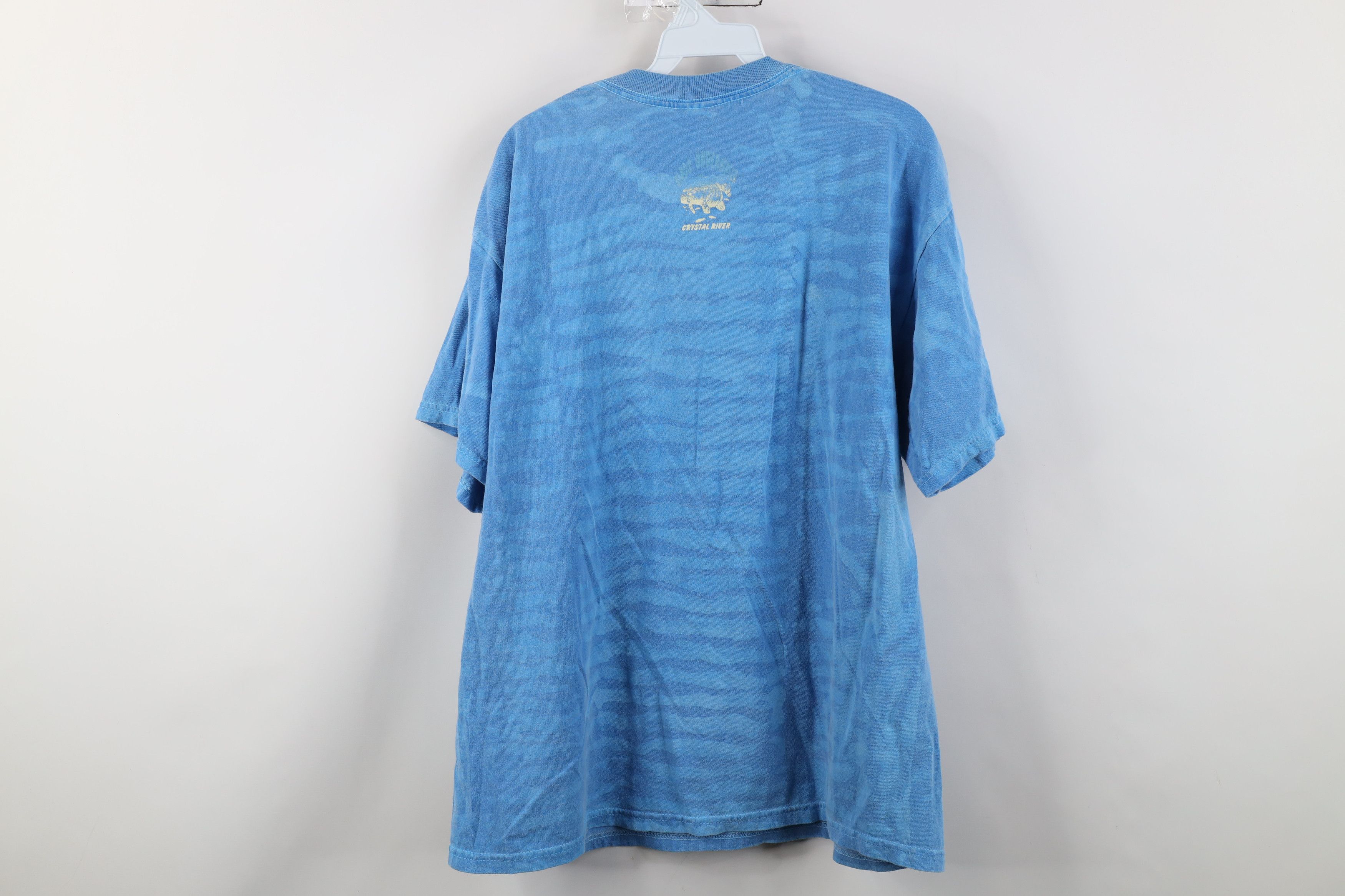Vintage Vintage 90s Streetwear River Sea Manatee Acid Wash T-Shirt Size US XL / EU 56 / 4 - 11 Thumbnail