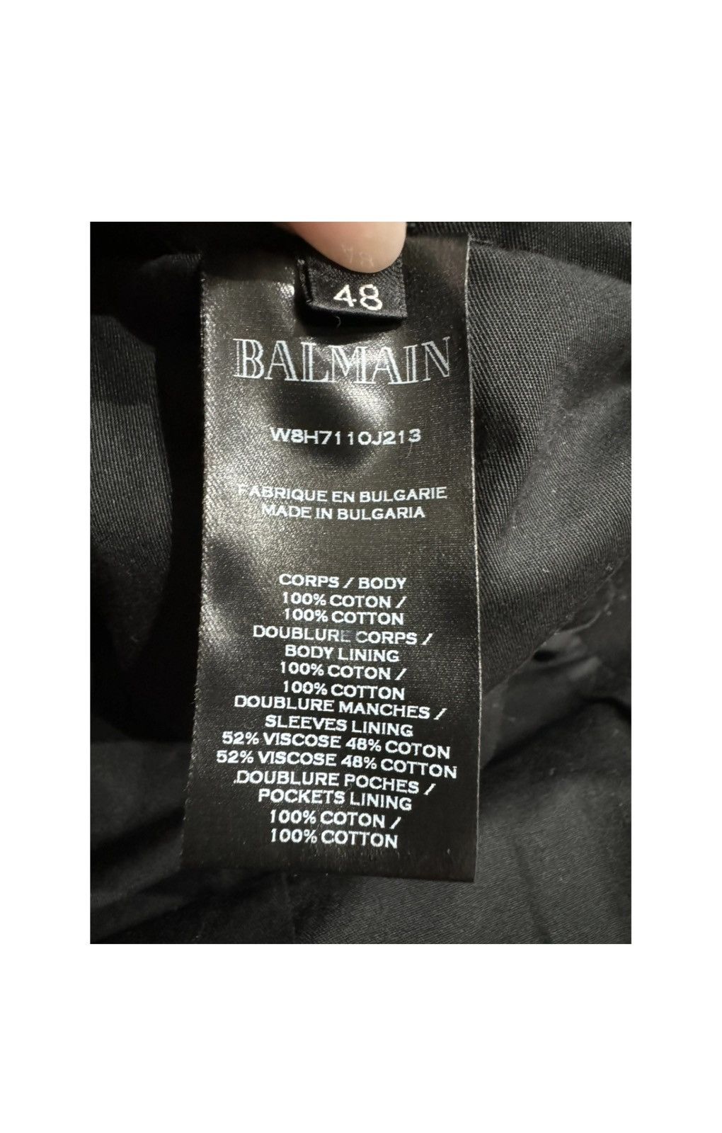 Balmain Balmain Black Double Breasted Blazer Size 48R - 5 Thumbnail