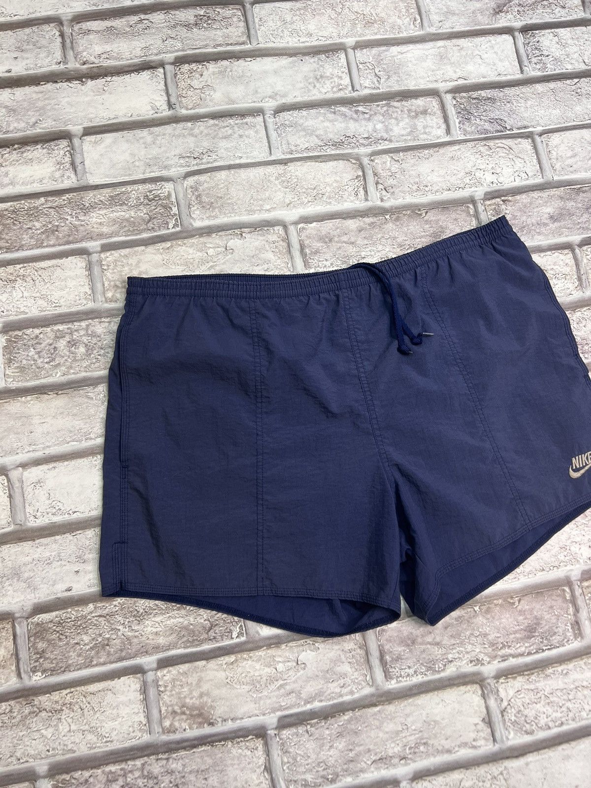 Nike × Vintage Vintage 90s Nike Logo Retro Nylon Swimming Shorts Y2K Hype Size US 34 / EU 50 - 2 Thumbnail