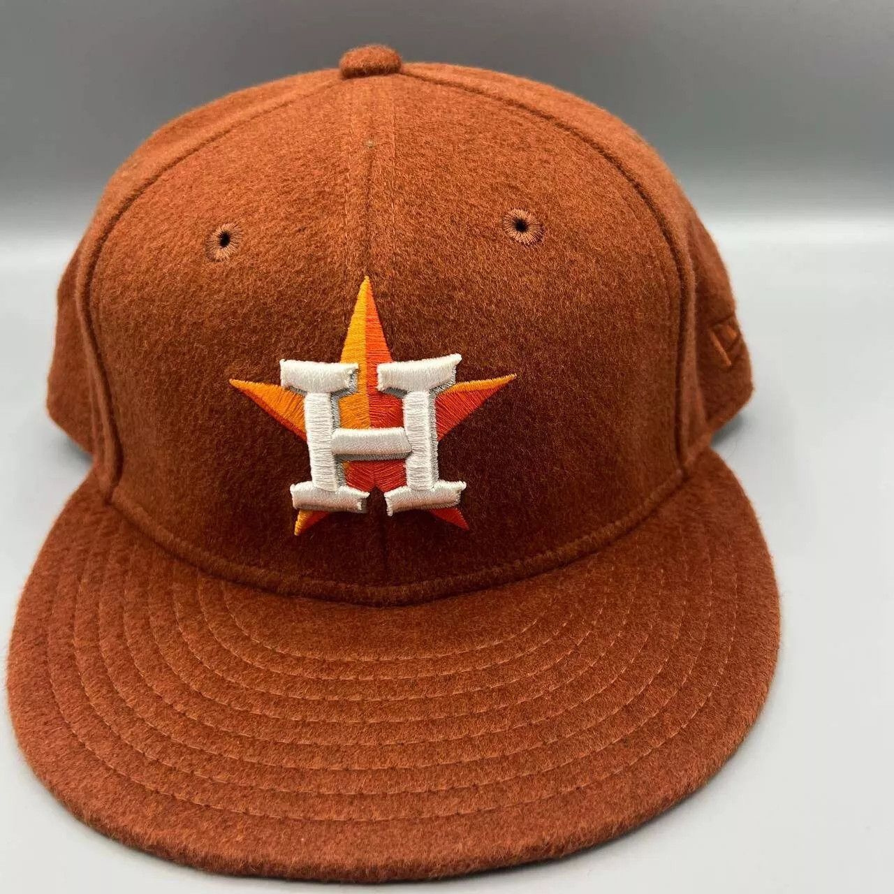 New Era Houston Astros Hat Men 7 1/4 59Fifty New Era MLB Fitted Wool Size ONE SIZE - 1 Thumbnail