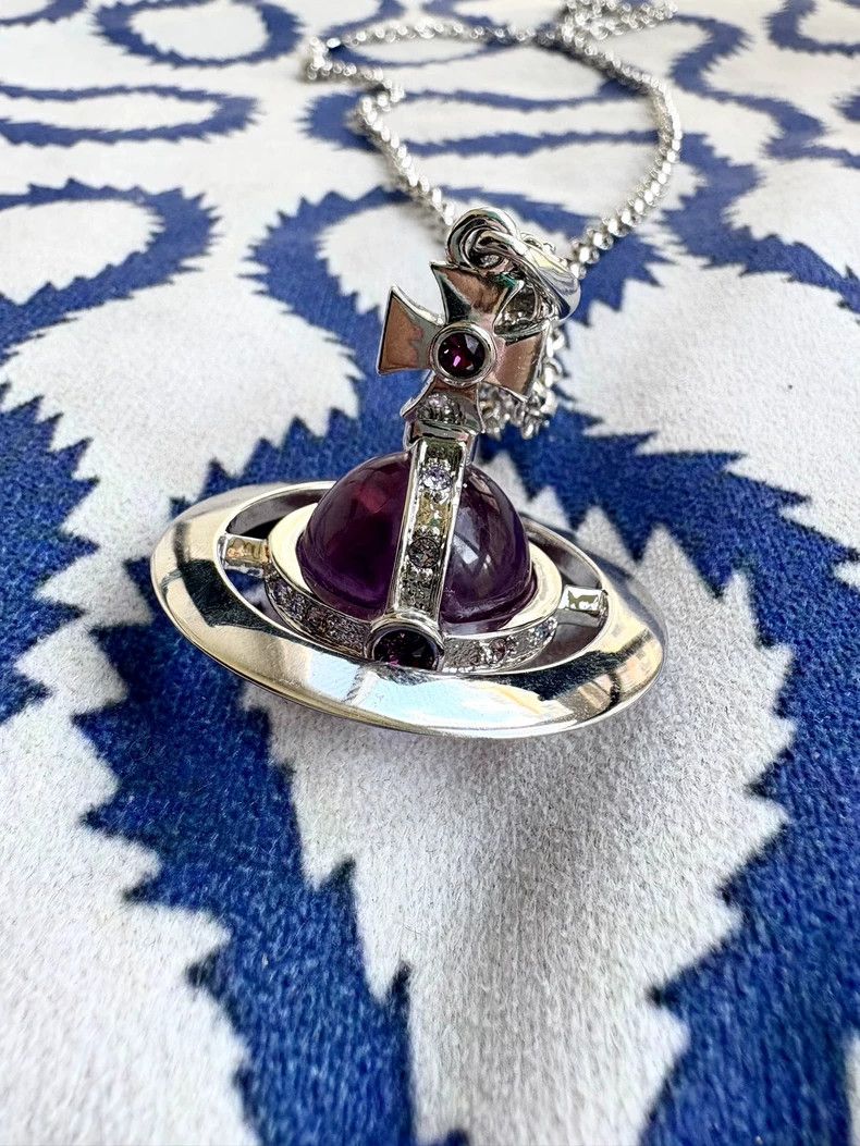 Vivienne Westwood Vivienne Westwood Vintage purple planet necklace Size ONE SIZE - 1 Thumbnail