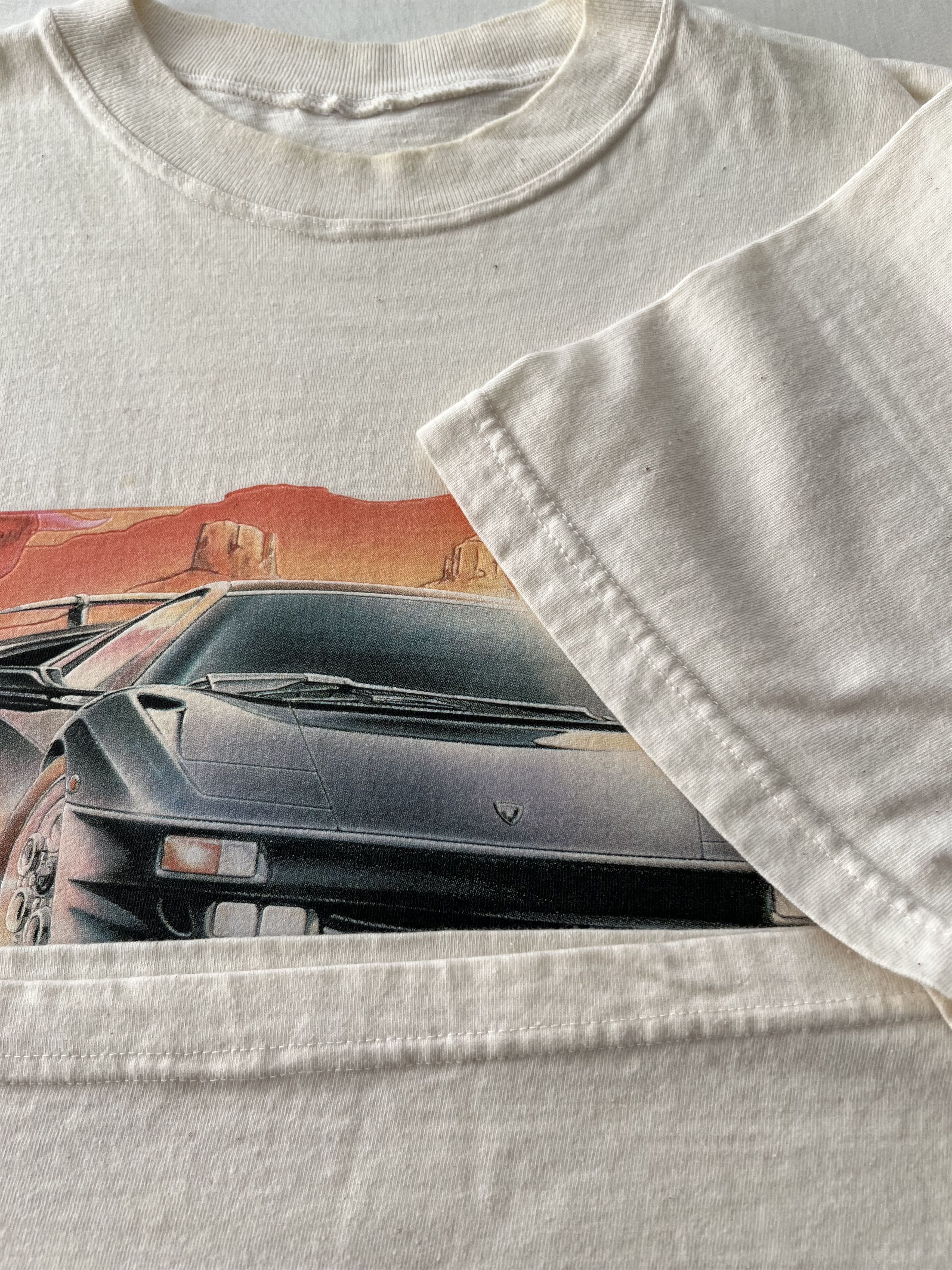 Vintage Vintage 1996 Lamborghini Diablo Promo White T-shirt Size US L / EU 52-54 / 3 - 10 Thumbnail