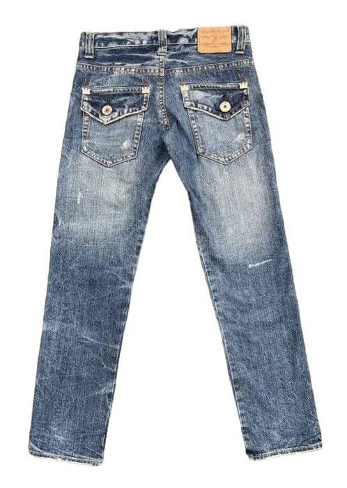 If Six Was Nine × Japanese Brand Distressed Antgauge Platinum Embroidered Pocket Denim Pants Size US 30 / EU 46 - 2 Thumbnail