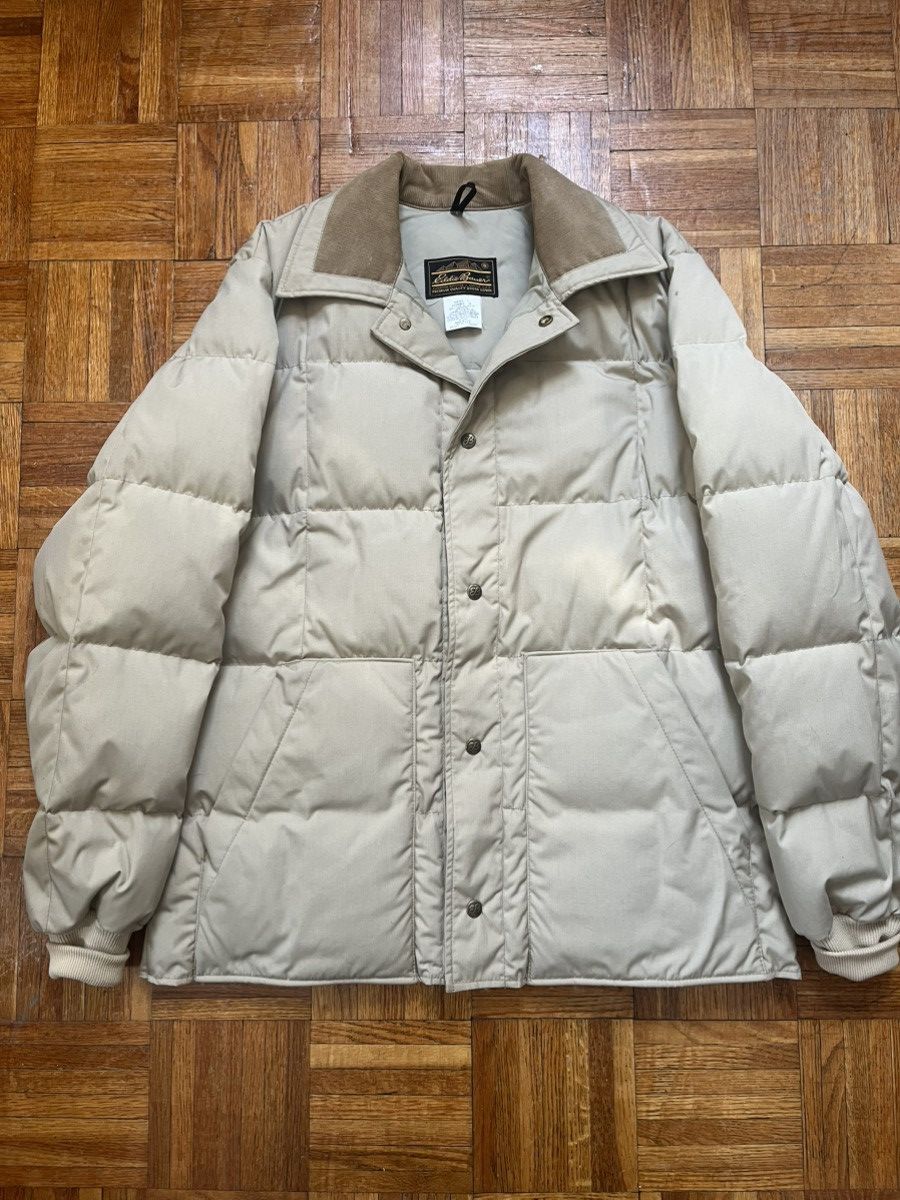 Eddie Bauer Corduroy Down Jacket Size US XL / EU 56 / 4 - 1 Thumbnail