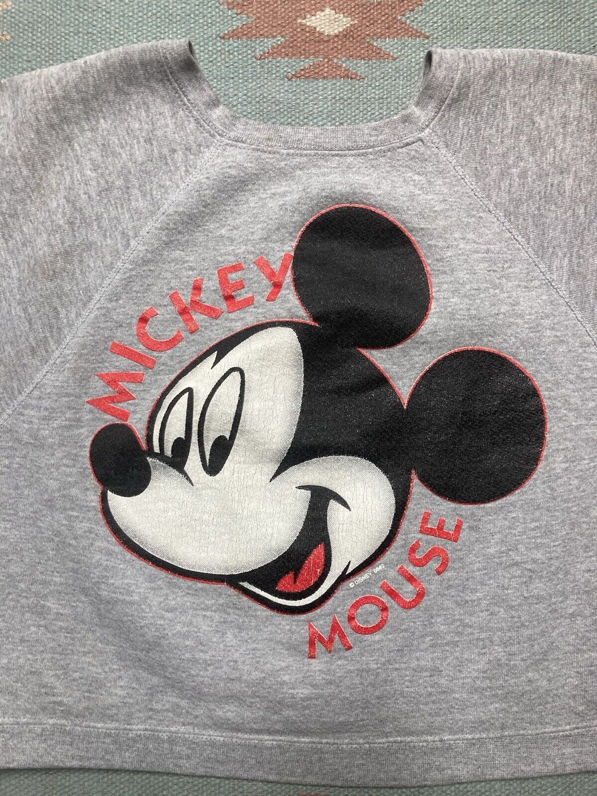 Vintage Vtg sweatshirt Mickey Mouse Disney cartoon cropped box large Size L / US 10 / IT 46 - 2 Thumbnail