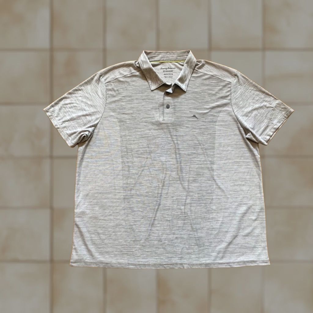 Tommy Bahama Tommy Bahama Polo Shirt Mens XXXL Island Zone UV Protection Heather Gray Color Polo Shirt Short Sleeve Casual Golf Activewear Brand: Tommy Bahama Size US XXL / EU 58 / 5 - 1 Thumbnail