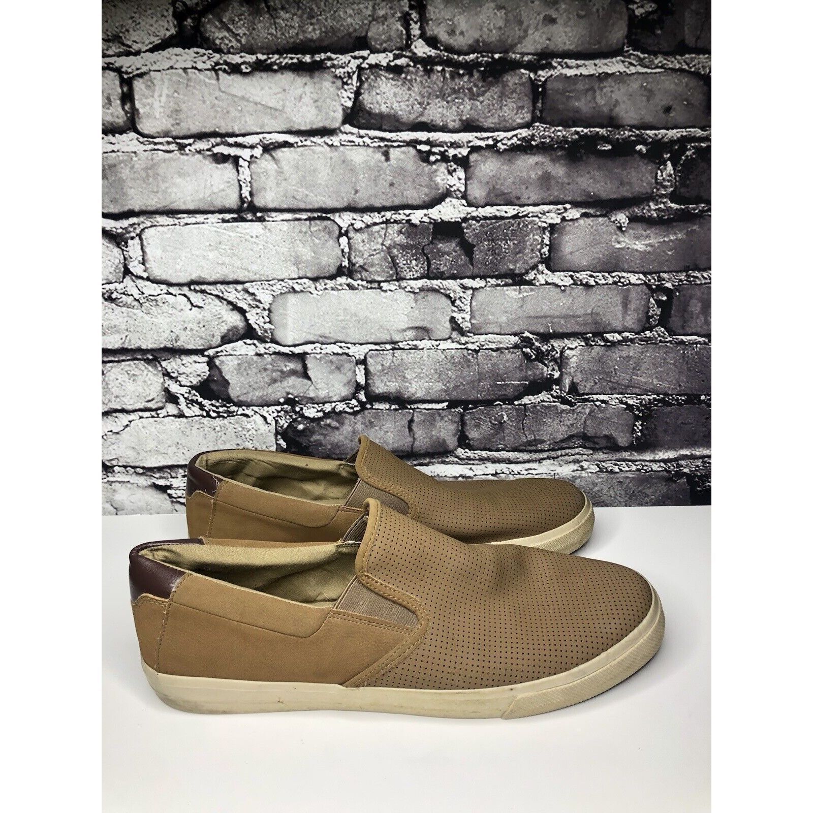 Other Thom McAn Buckley Tan Brown Loafer Slip On Sneaker Shoes Men Size US 13 / EU 46 - 1 Thumbnail