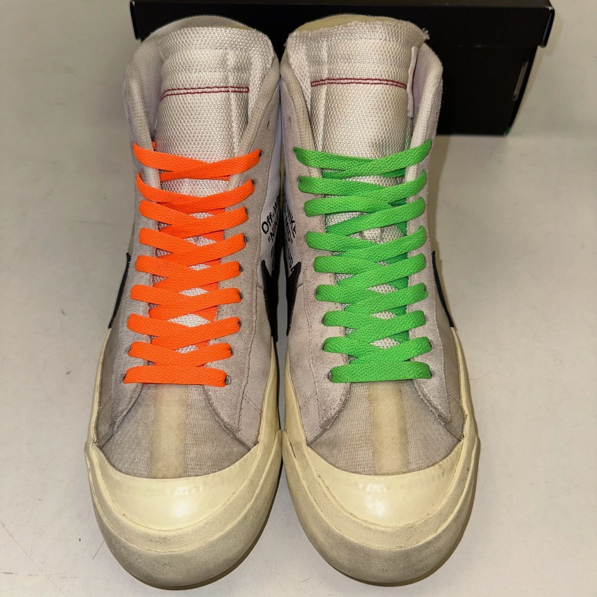 Nike × Off-White × Virgil Abloh Size 10 - Nike Blazer Off-White The Ten AA3832-100 OG White Size US 10 / EU 43 - 4 Thumbnail