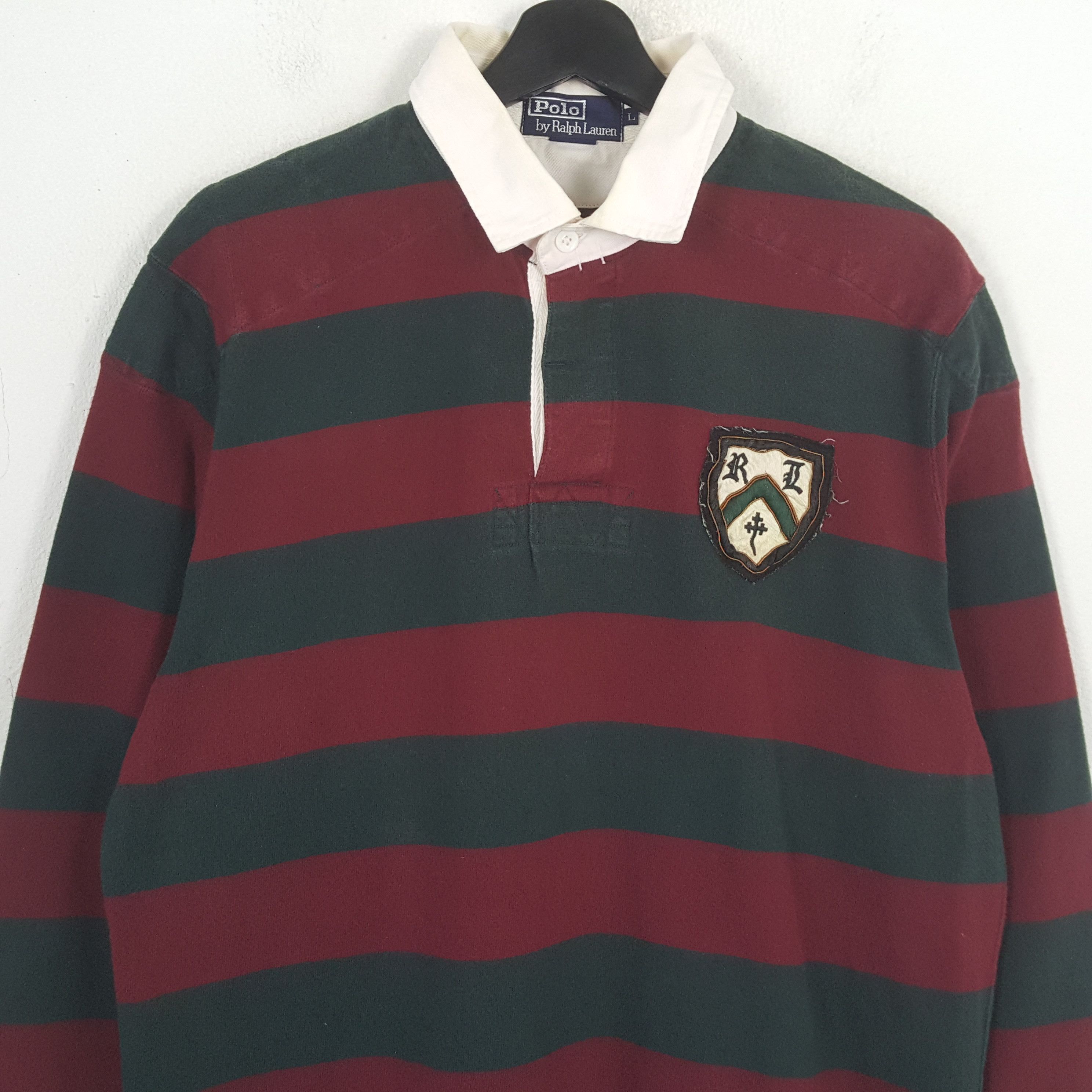 Polo Ralph Lauren Polo by Ralph Lauren Stripe Design Polos RR18 Size US XL / EU 56 / 4 - 2 Thumbnail