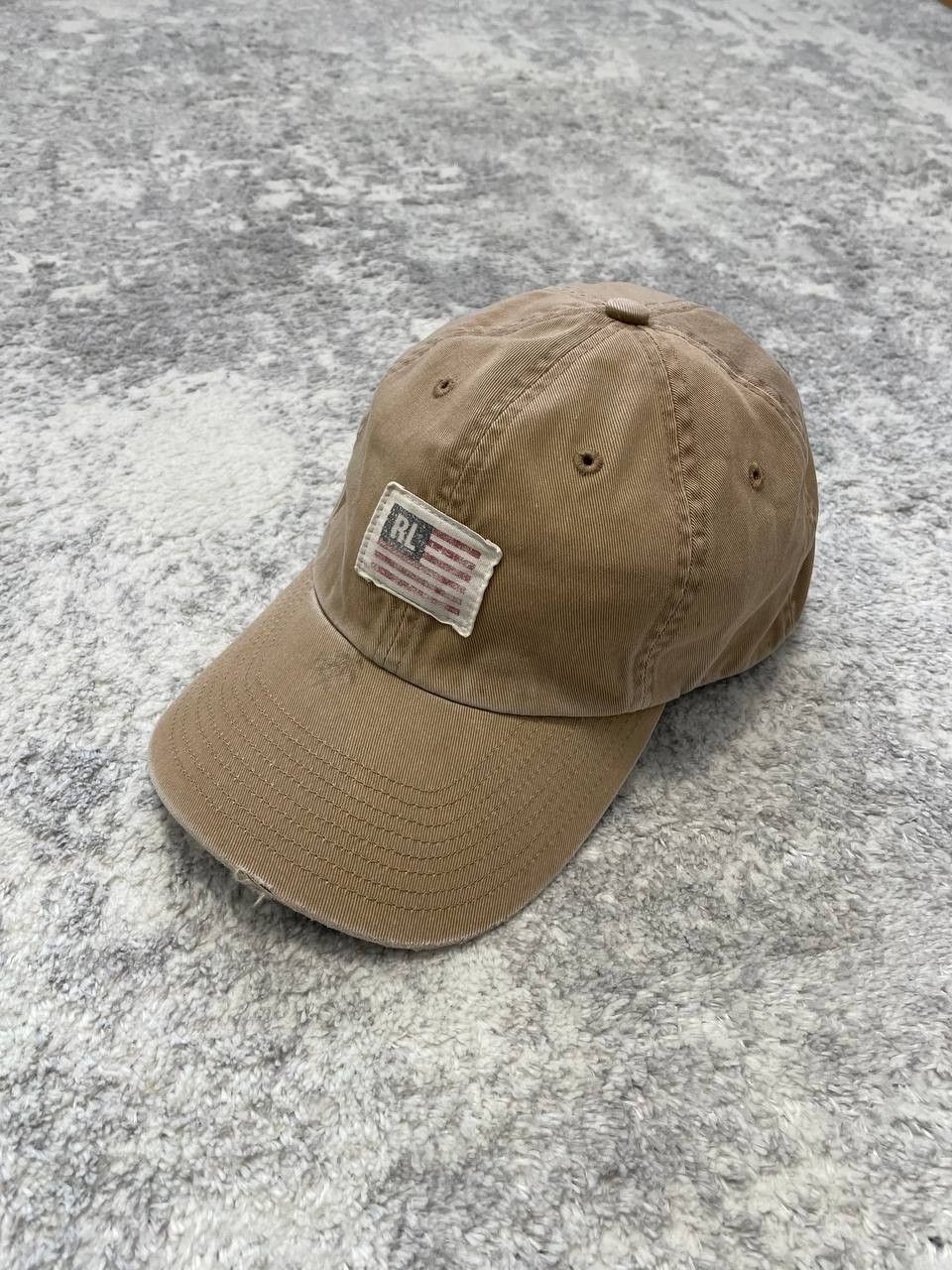 Polo Ralph Lauren Vintage 90s Polo Jeans Co Ralph Lauren Hat Cap Flag Patch Size ONE SIZE - 1 Thumbnail