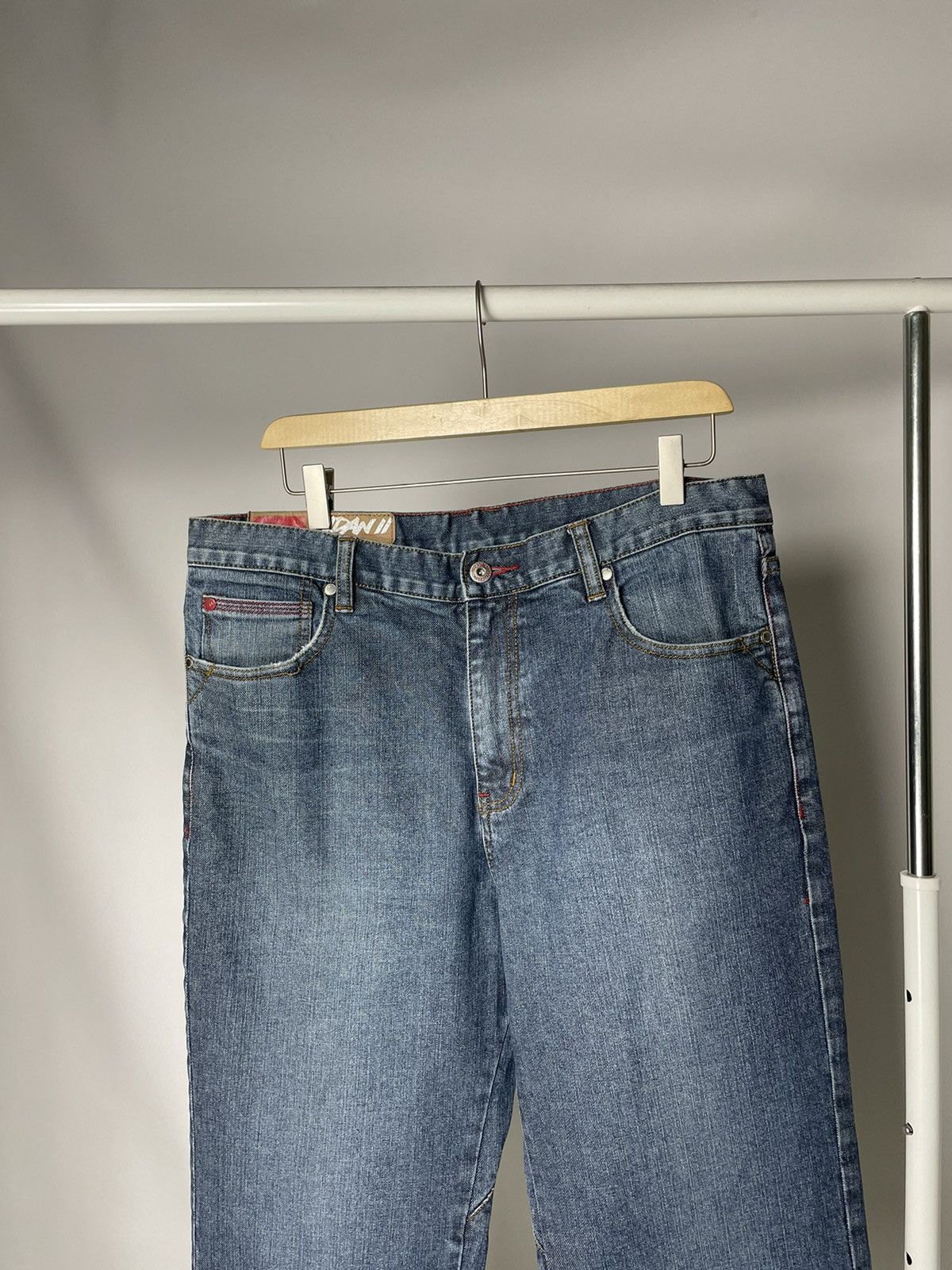 DC Vintage DC Aidan 2 Printed Pocket Supreme Skater Denim Jeans Size US 35 - 7 Thumbnail