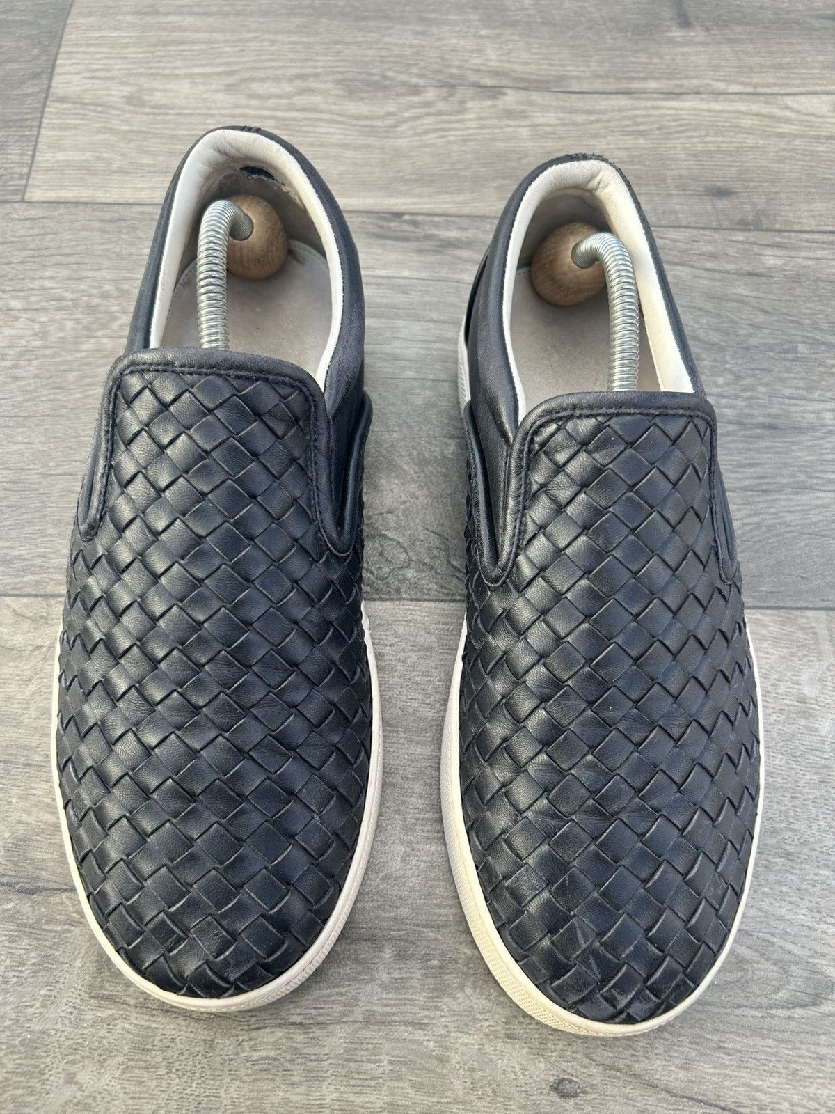 Bottega Veneta Bottega Veneta Dodger Intrecciato leather slip-on sneakers. Size US 7.5 / EU 40-41 - 1 Thumbnail